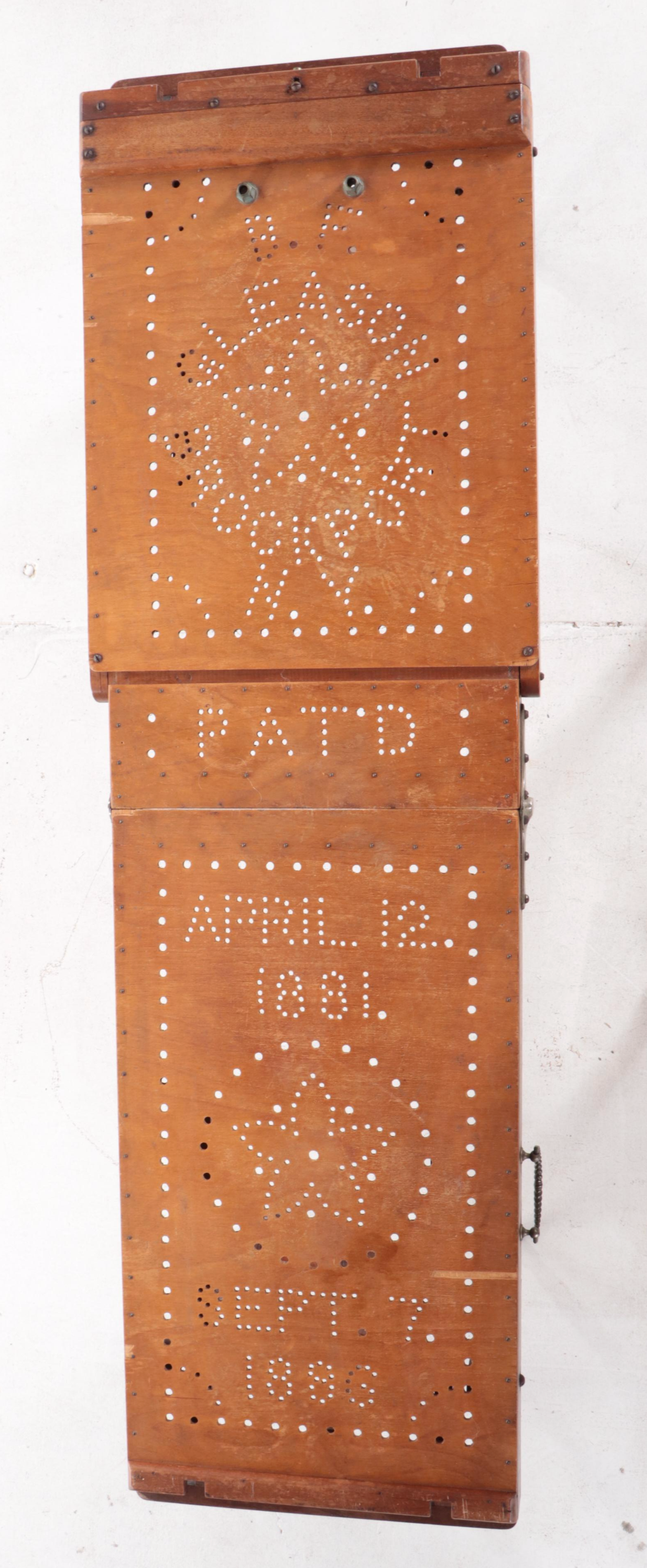 B.F. Gleason Mortuary Cooling Table, Late 19th Century