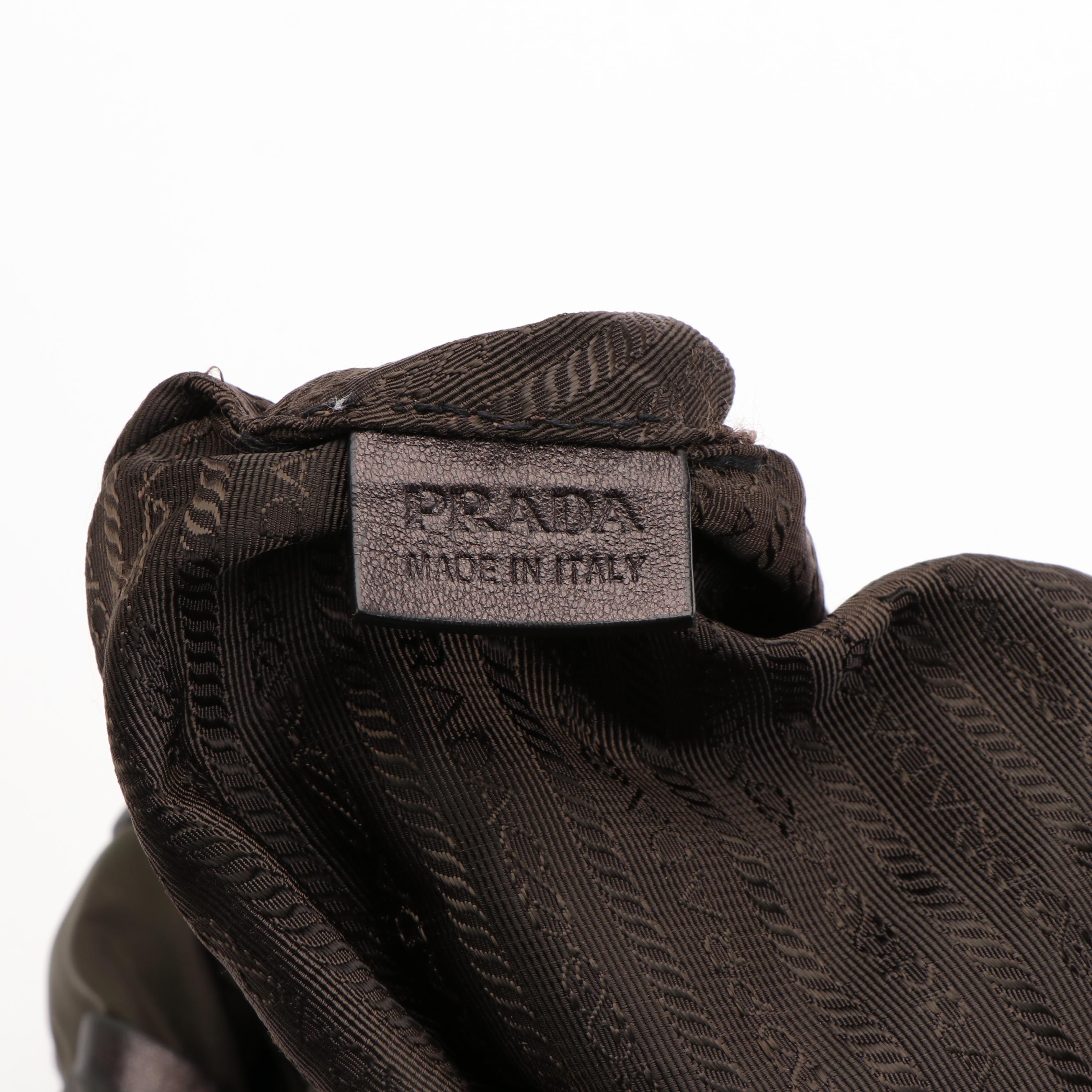 Prada Mordore Tote Bag in Tessuto and Nappa Leather