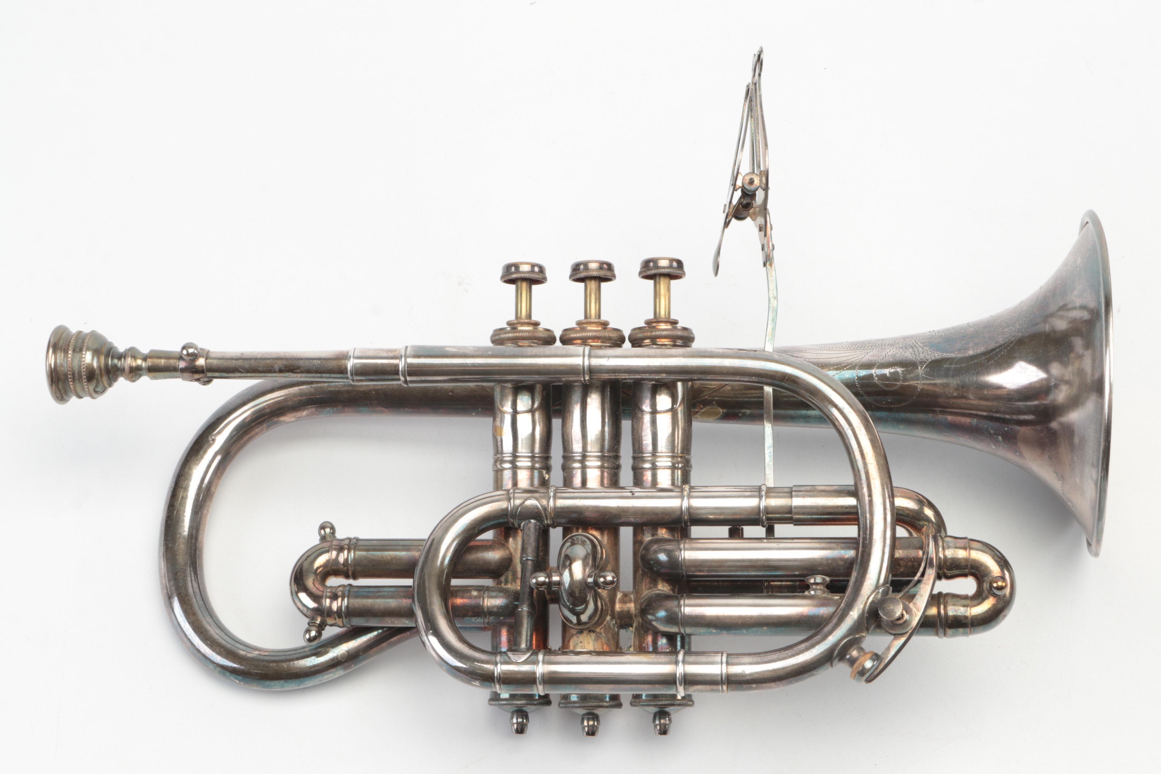 J.W. Pepper Bb Cornet, Late 19th/ Early 20th Century