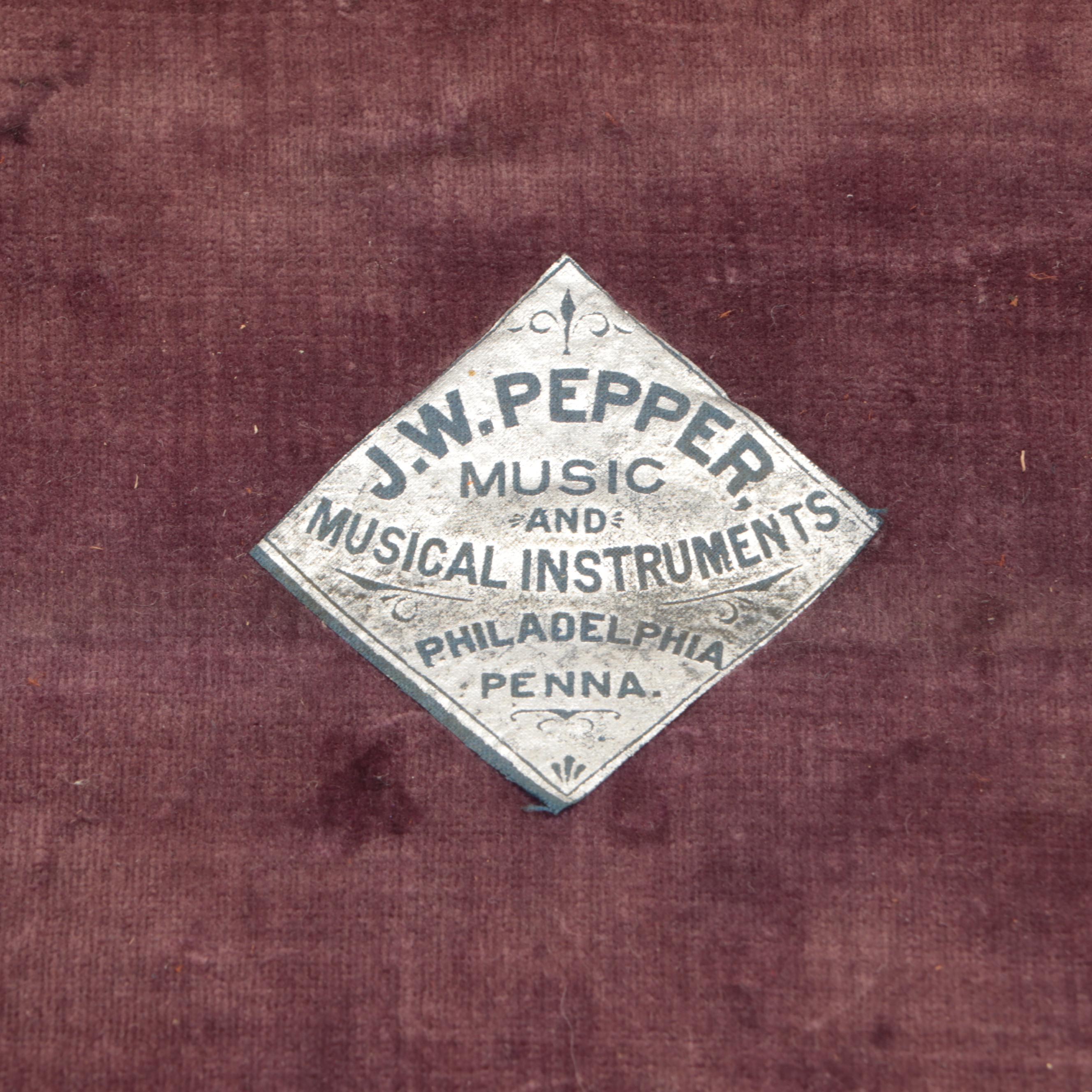 J.W. Pepper Bb Cornet, Late 19th/ Early 20th Century