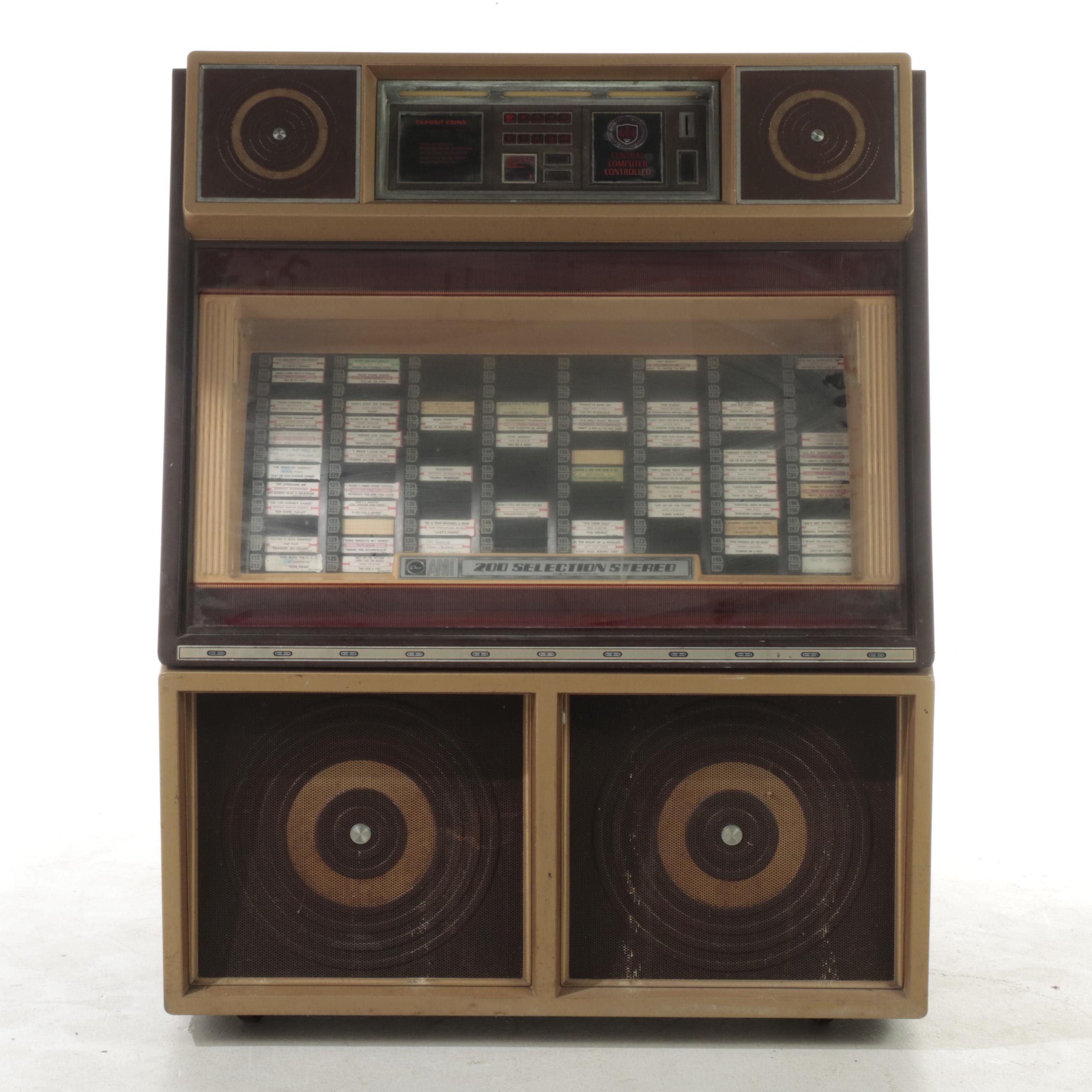 AMI 200 Selection Stereo Coin Operated Jukebox, Late 20th Century