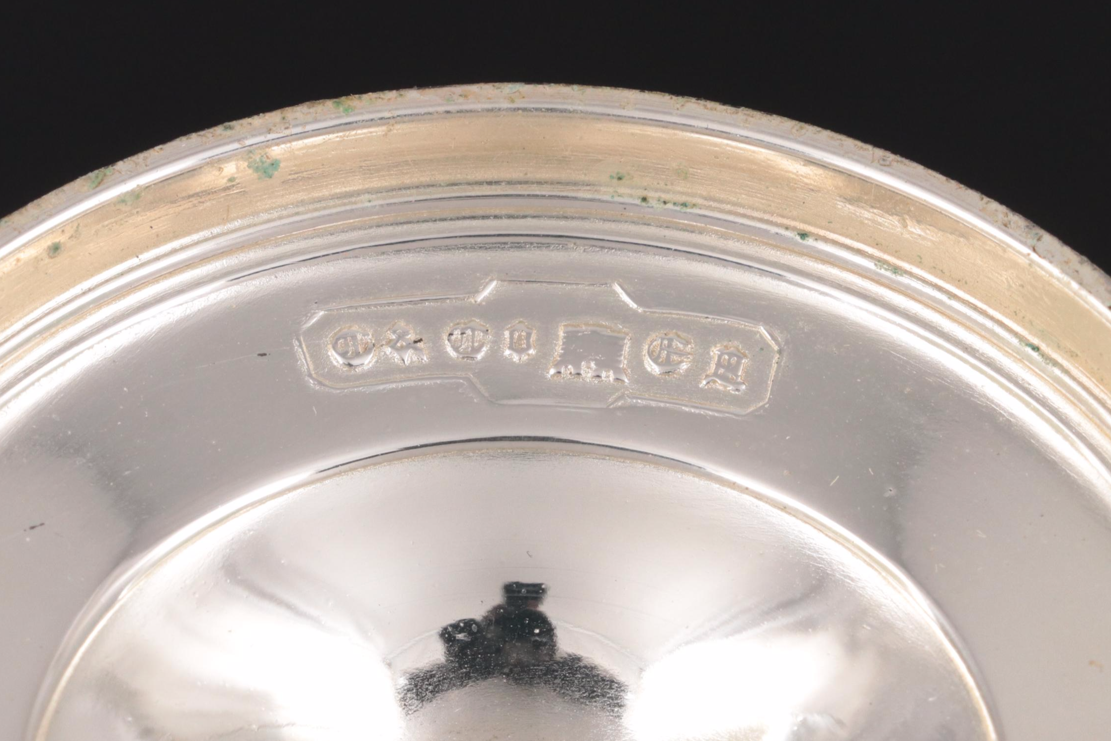 Corbell & Co. Monogrammed Silver Plate Goblets, 20th Century