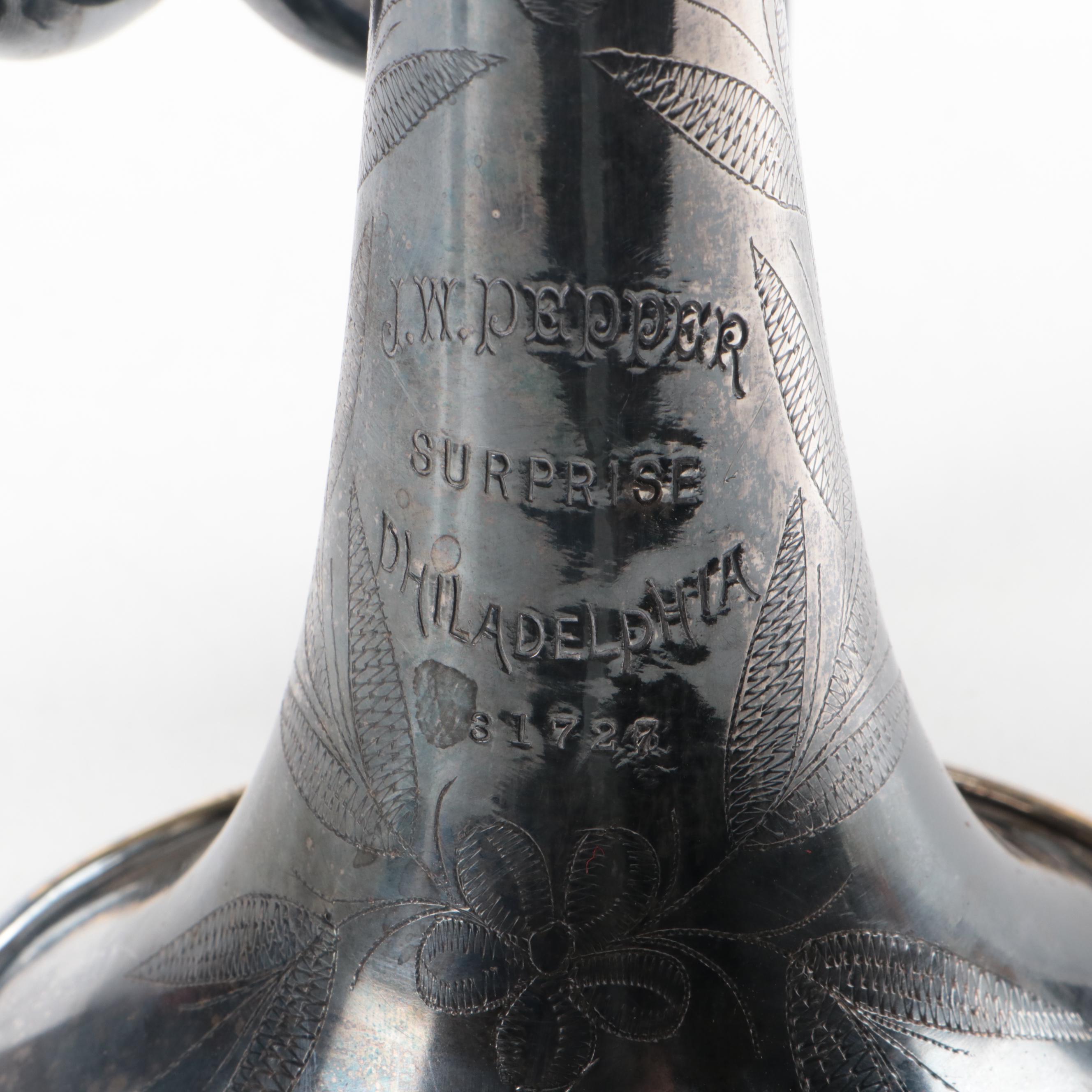 J.W. Pepper "Surprise" Bb Cornet, 1894-1902