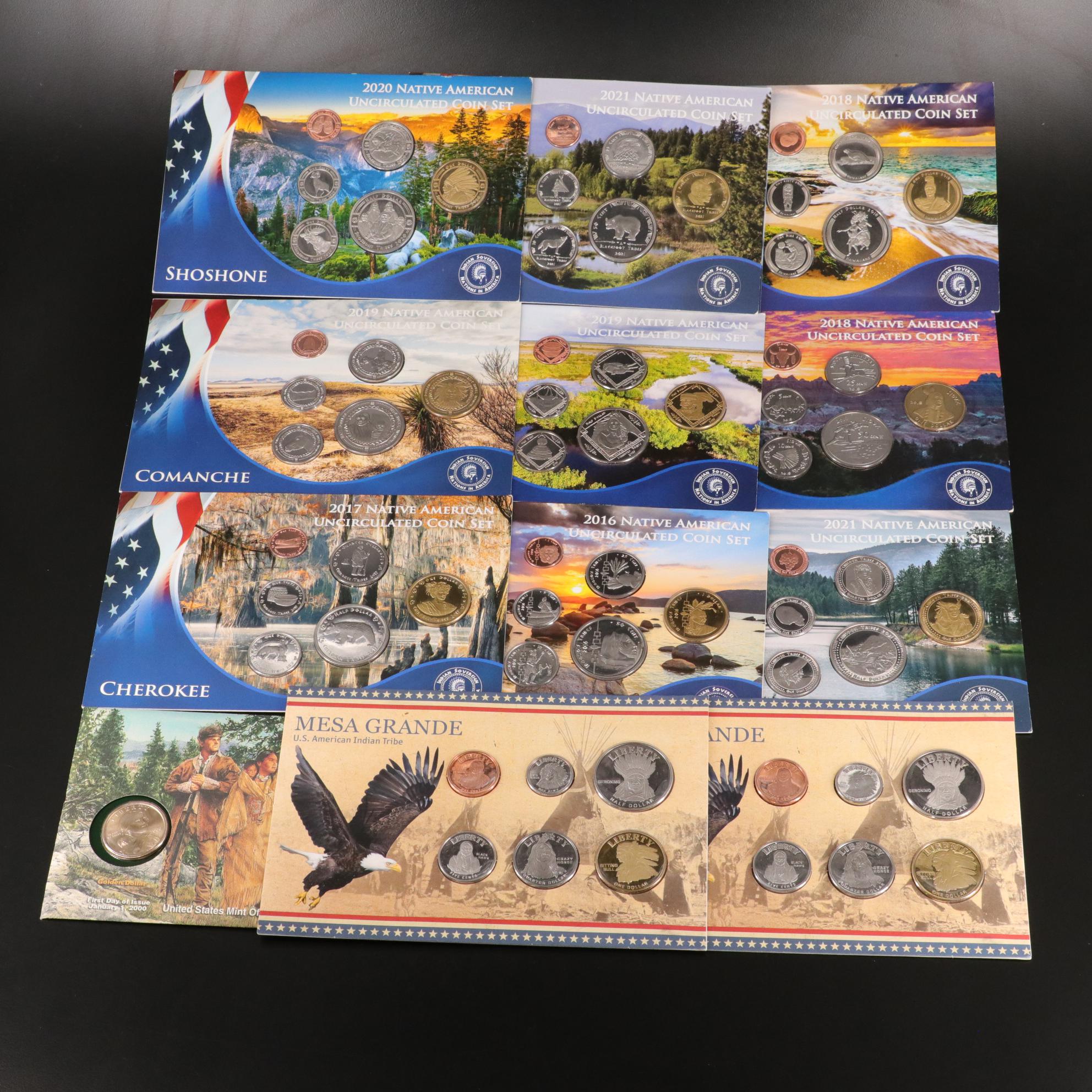 Collection of Thirteen Native American Coin Sets