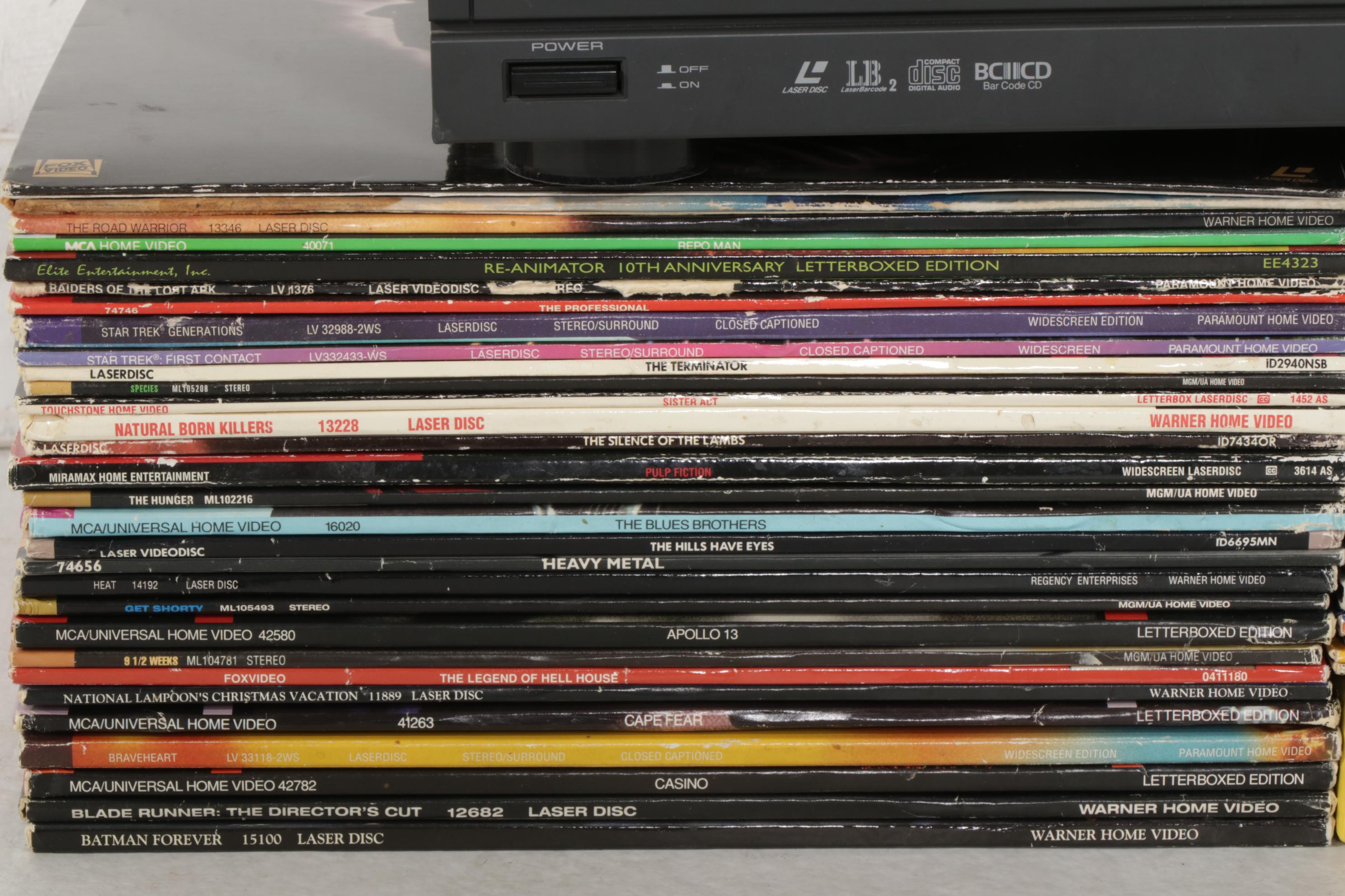 Pioneer CLD-V2400 LaserDisc Player with LaserDiscs