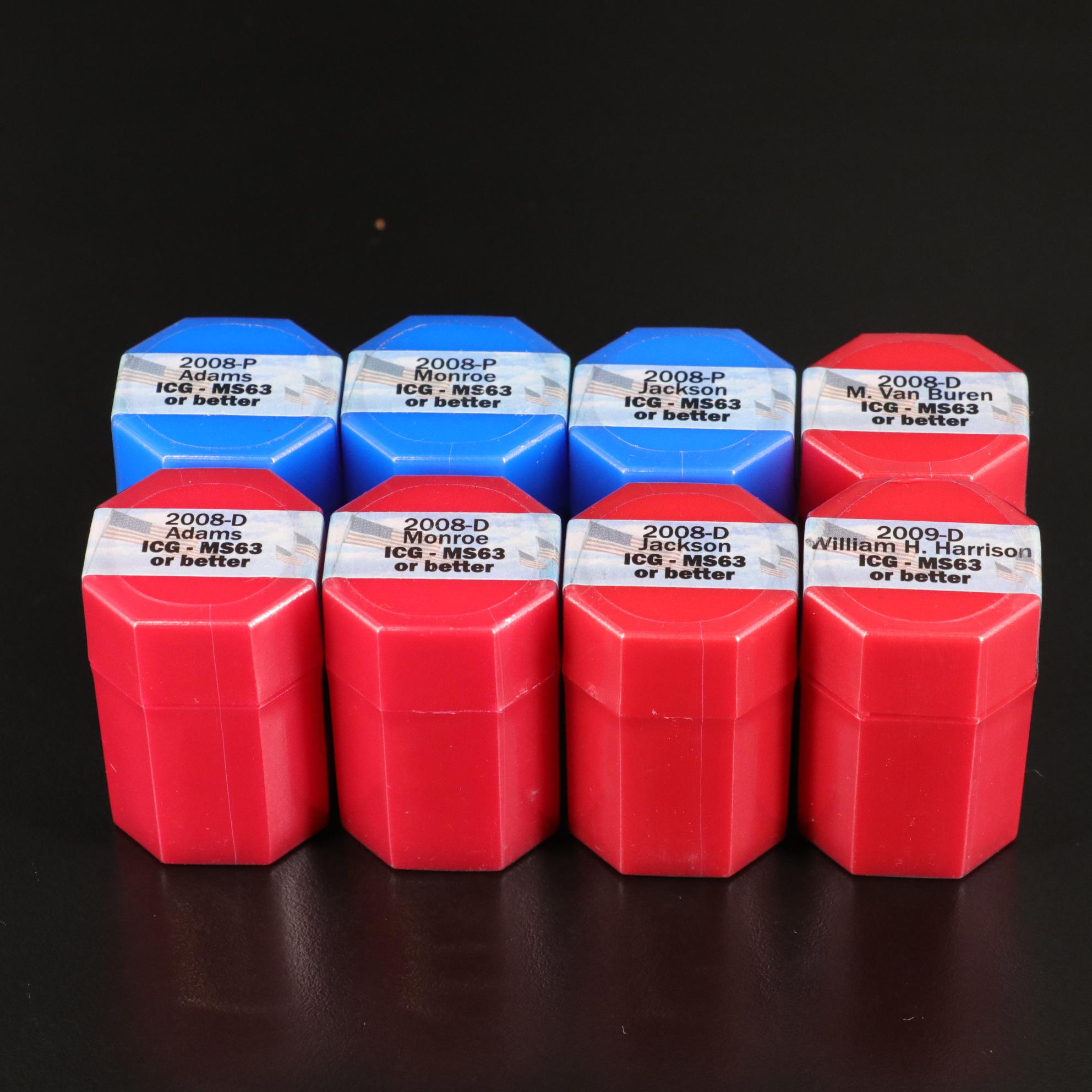 Group of One Hundred-Sixty Presidential Dollars ICG MS63 or Better