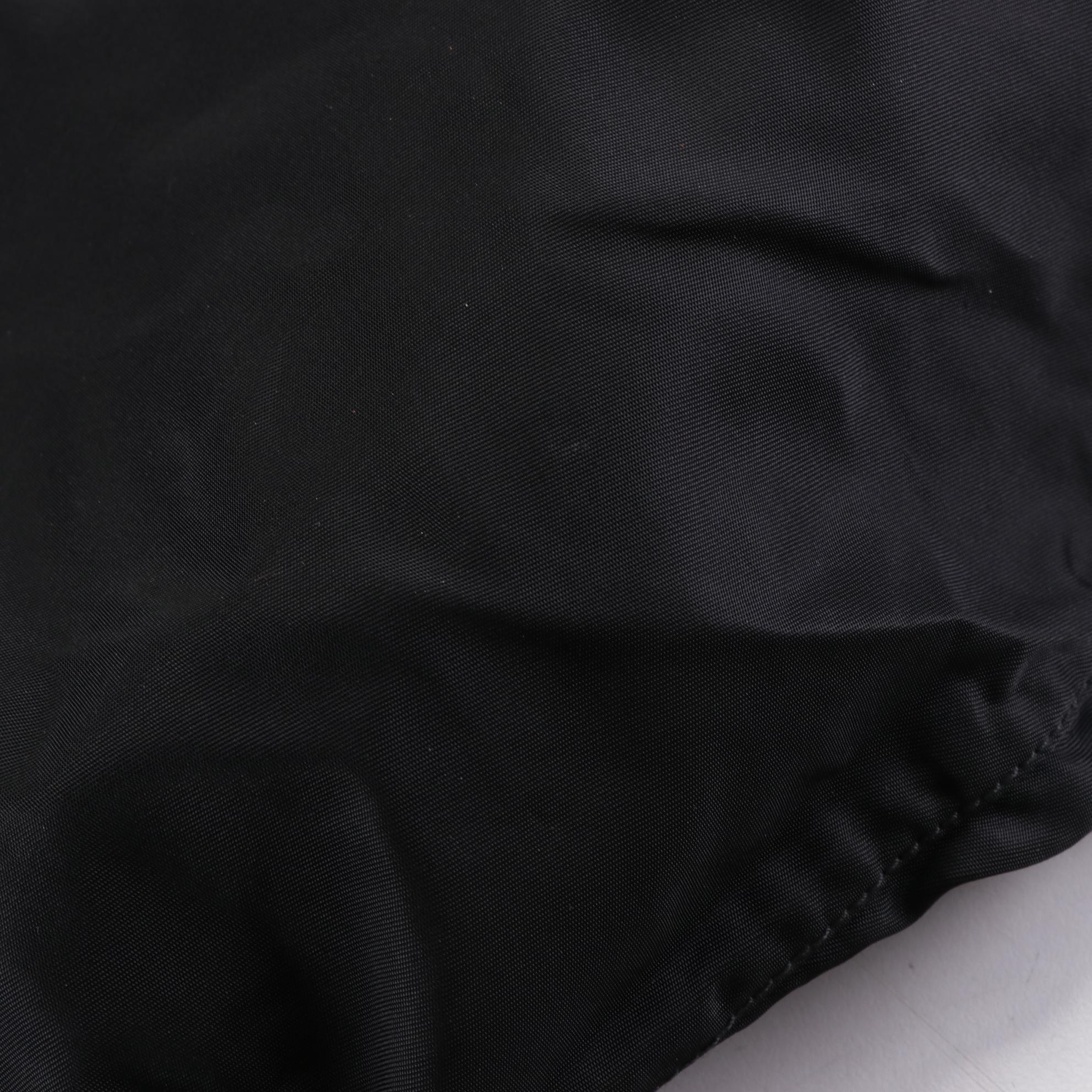 Prada Duffel Bag in Black Tessuto Nylon with Saffiano Leather Trim