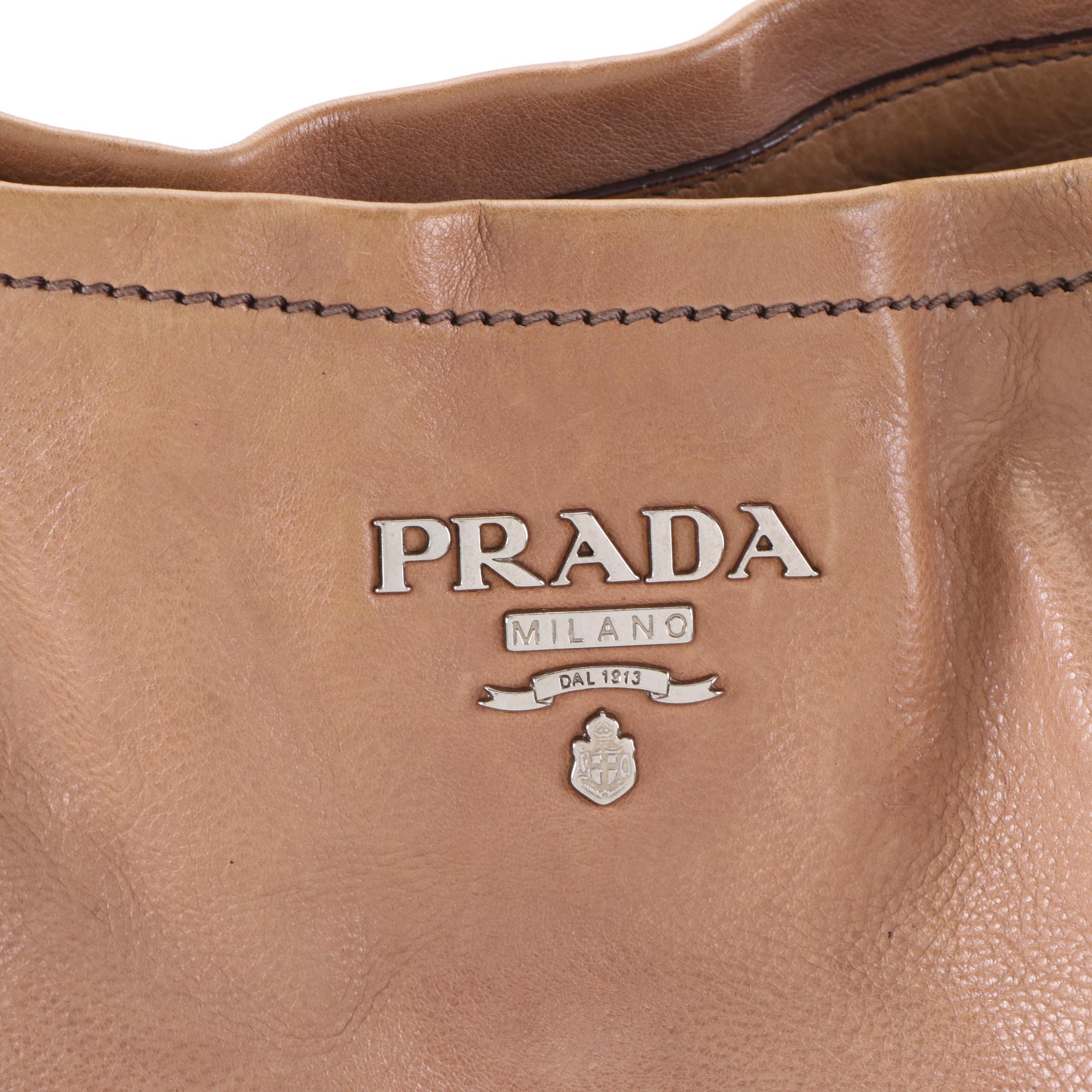 Prada Shoulder Bag in Ombré Calfskin Leather