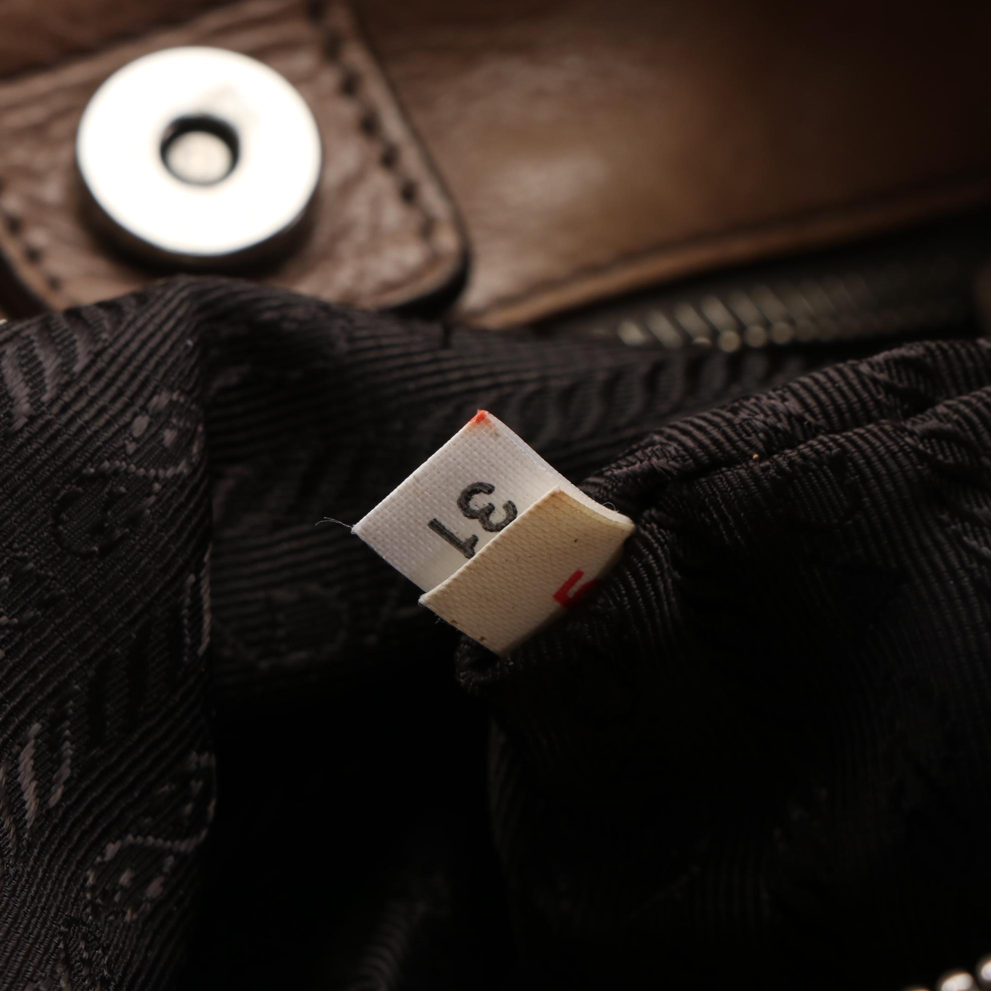 Prada Shoulder Bag in Ombré Calfskin Leather