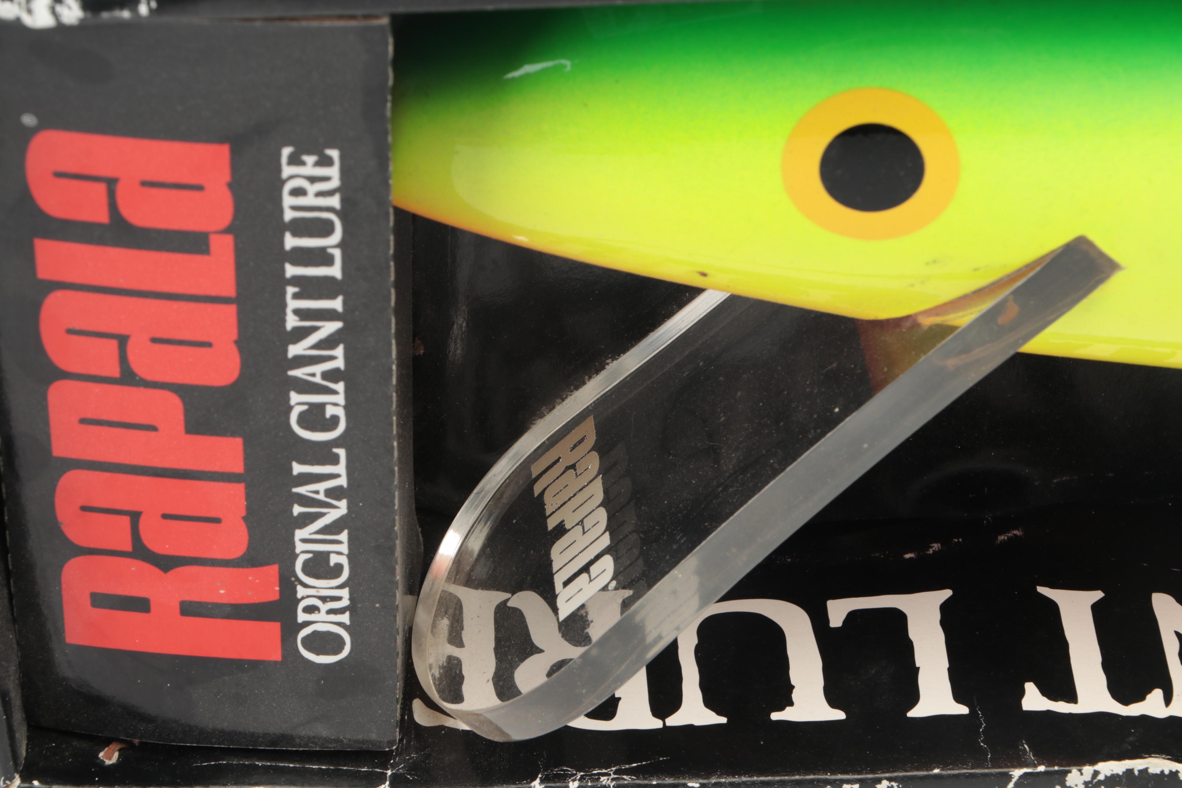 Rapala Orginal Giant Fishing Lure and Budweiser Stein Novelty Light