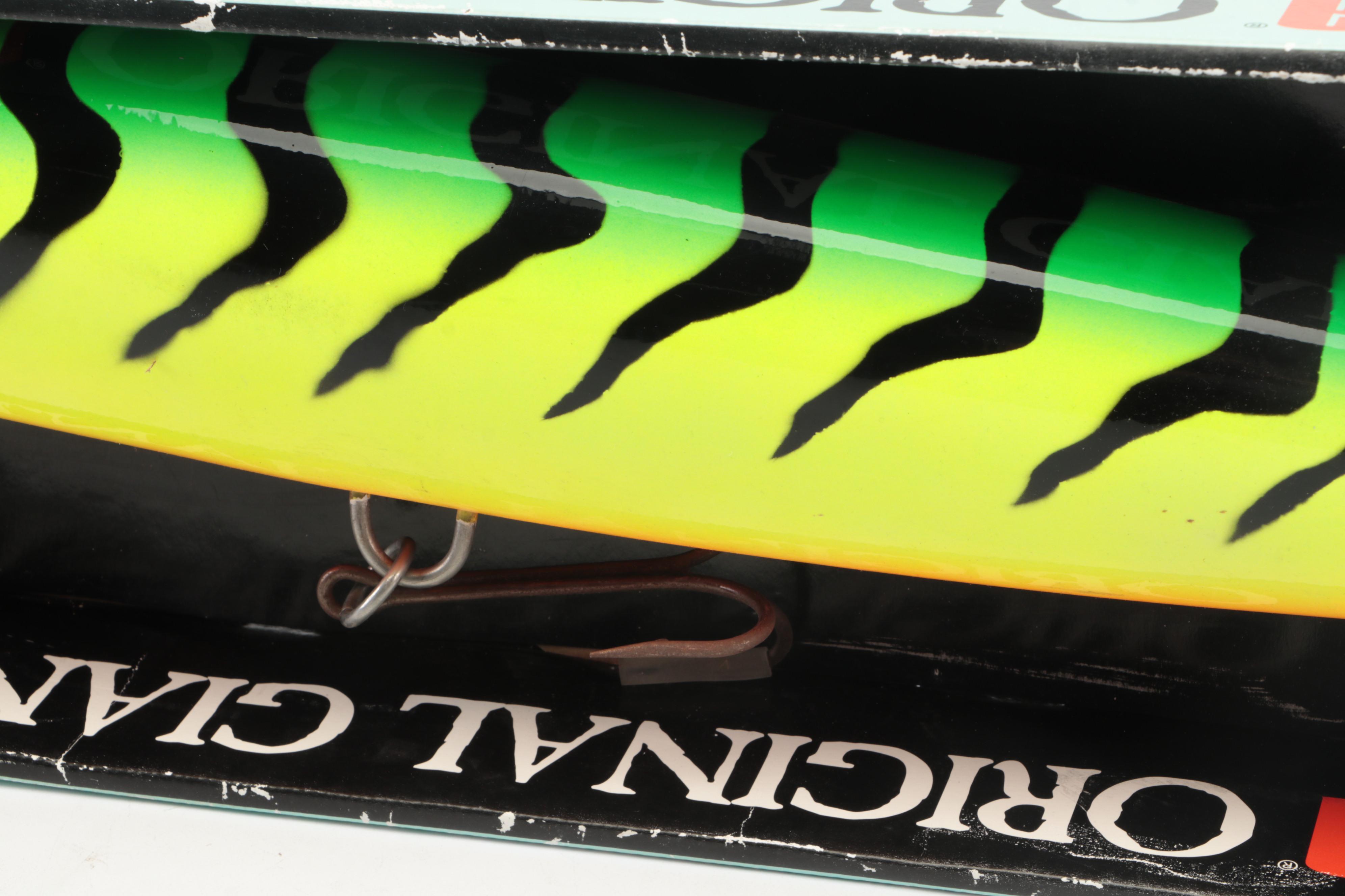 Rapala Orginal Giant Fishing Lure and Budweiser Stein Novelty Light