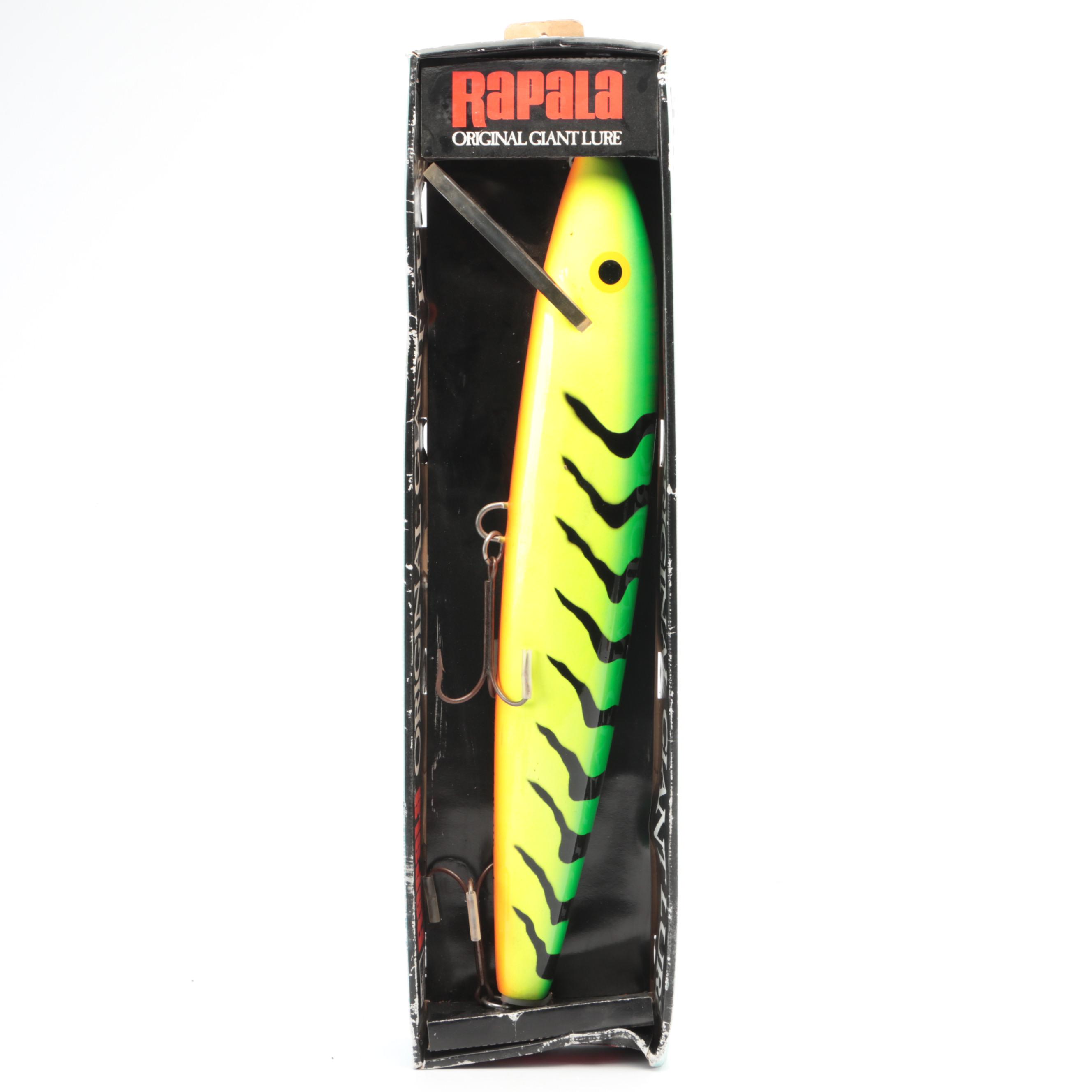 Rapala Orginal Giant Fishing Lure and Budweiser Stein Novelty Light