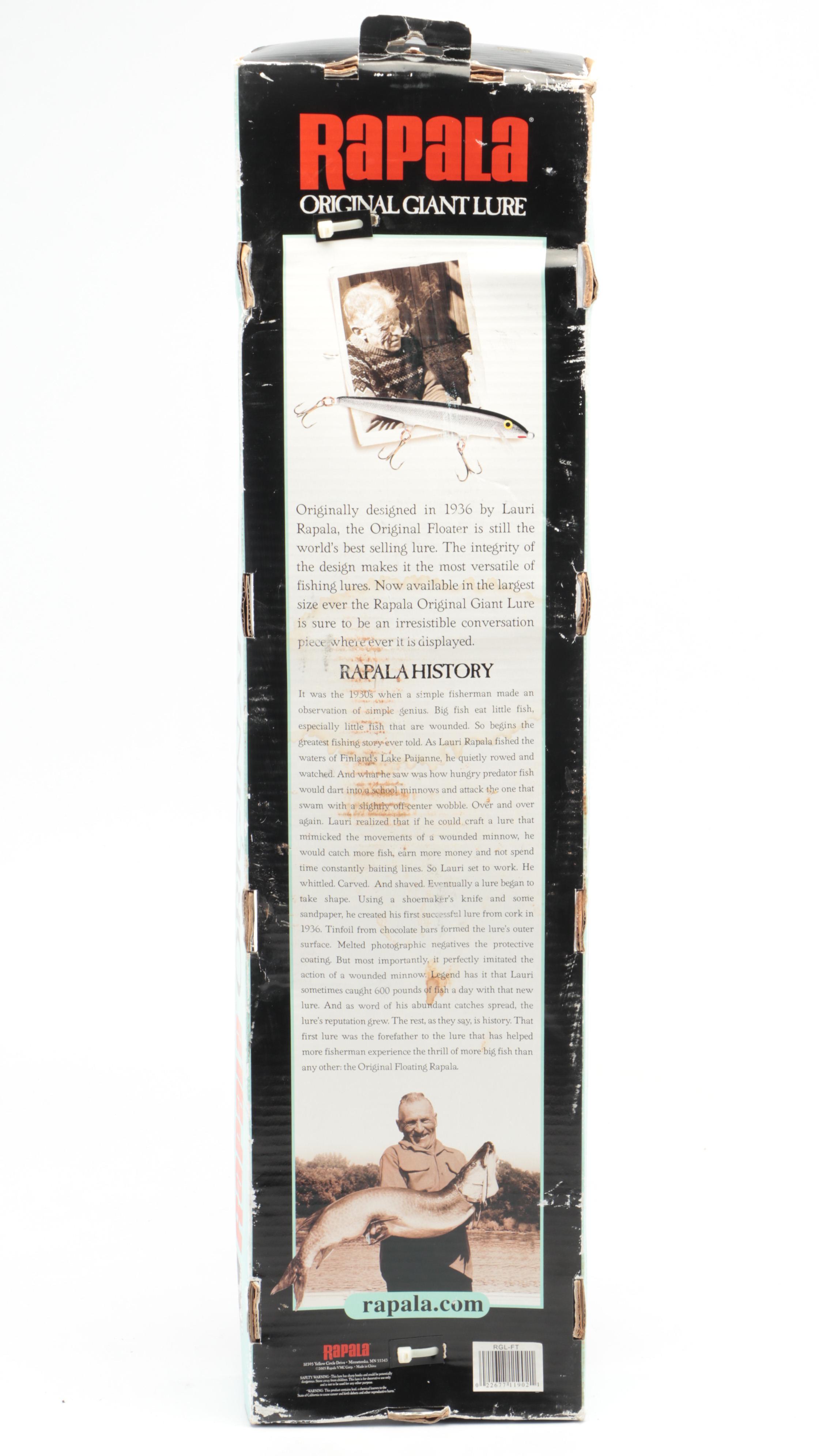 Rapala Orginal Giant Fishing Lure and Budweiser Stein Novelty Light