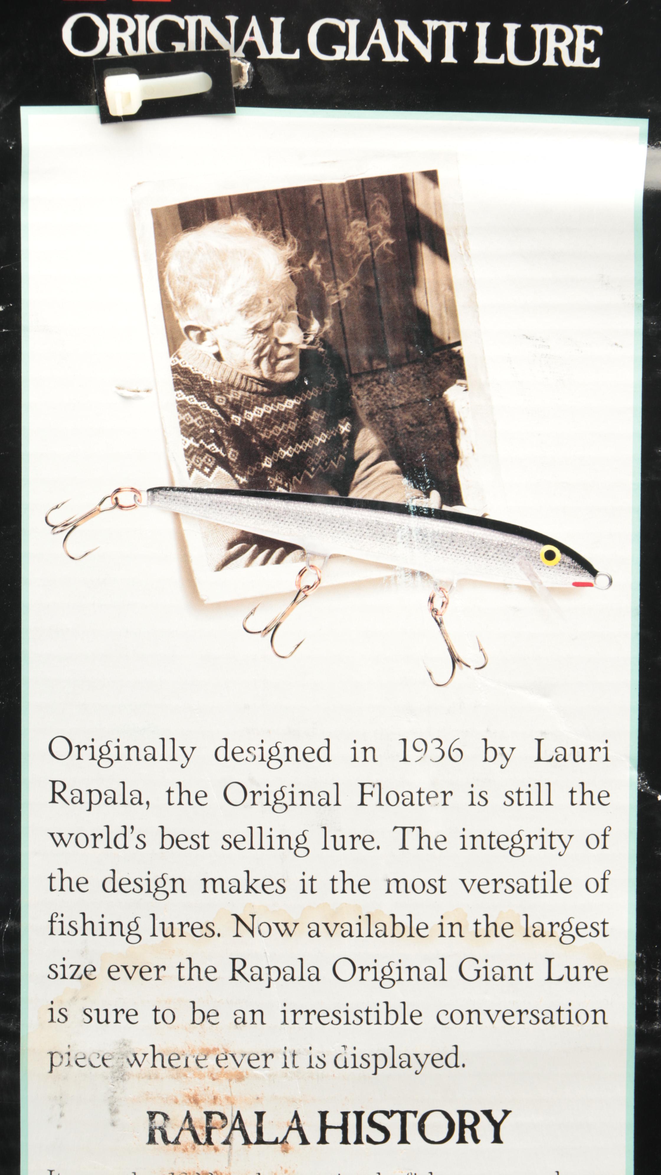 Rapala Orginal Giant Fishing Lure and Budweiser Stein Novelty Light