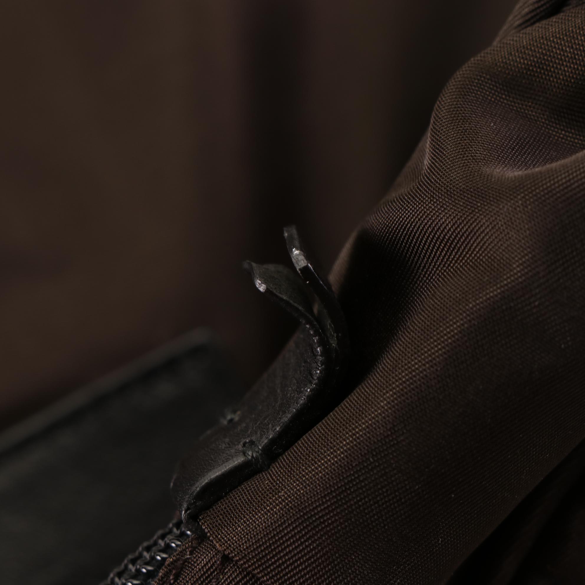 Prada Tessuto Nylon Handbag with Leather Trim