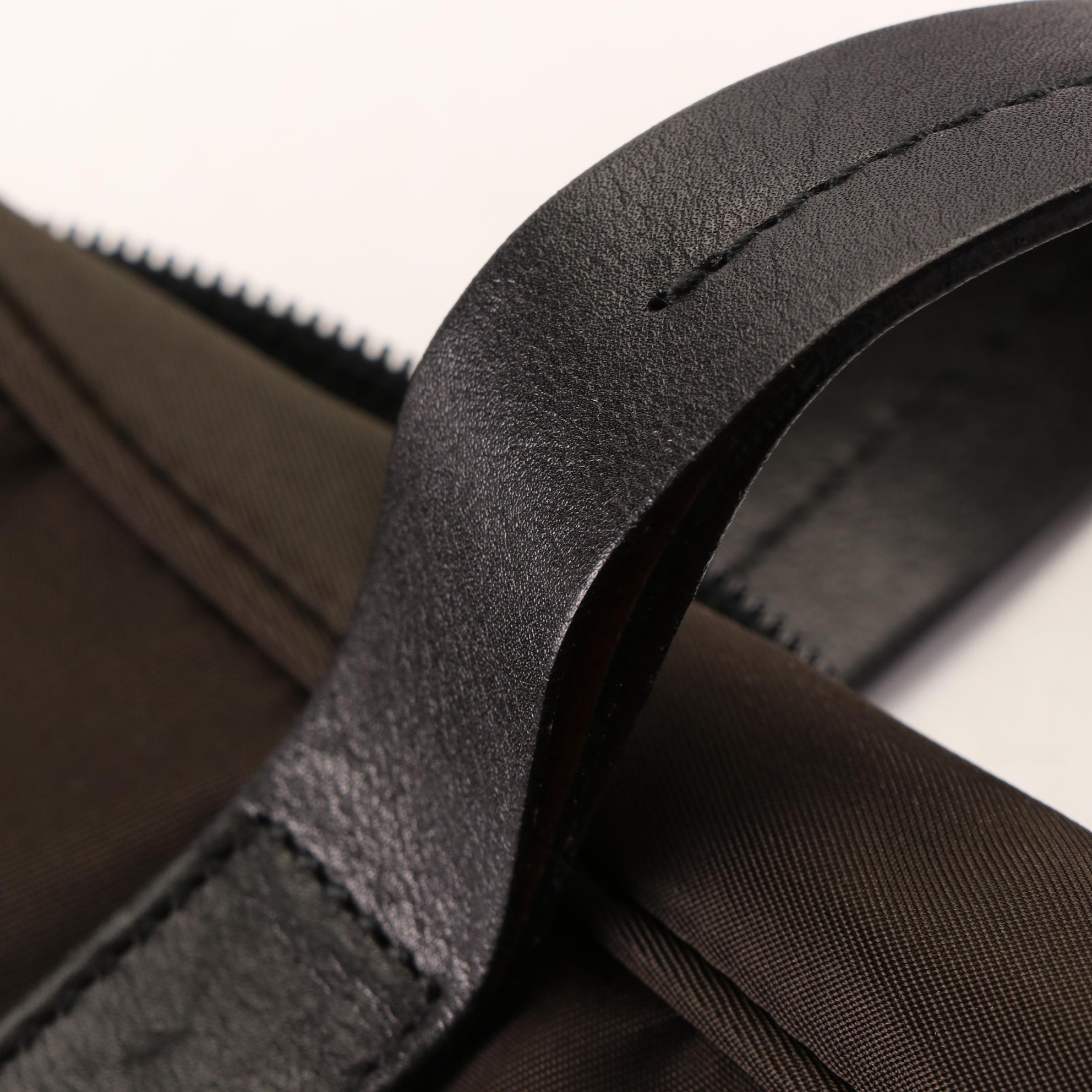 Prada Tessuto Nylon Handbag with Leather Trim