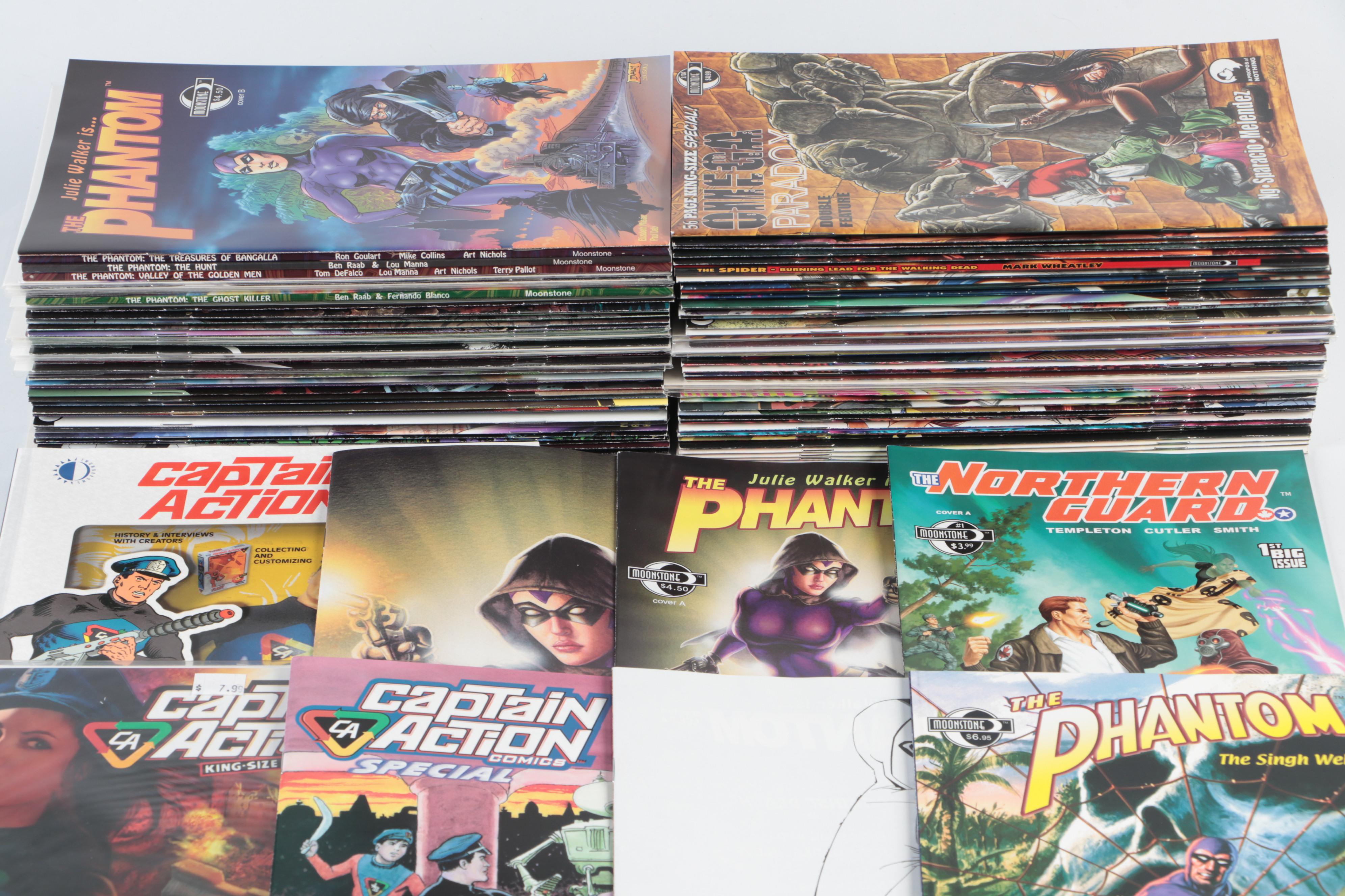 Modern Age Moonstone "The Phantom", "Captain Action" and More Comic Books