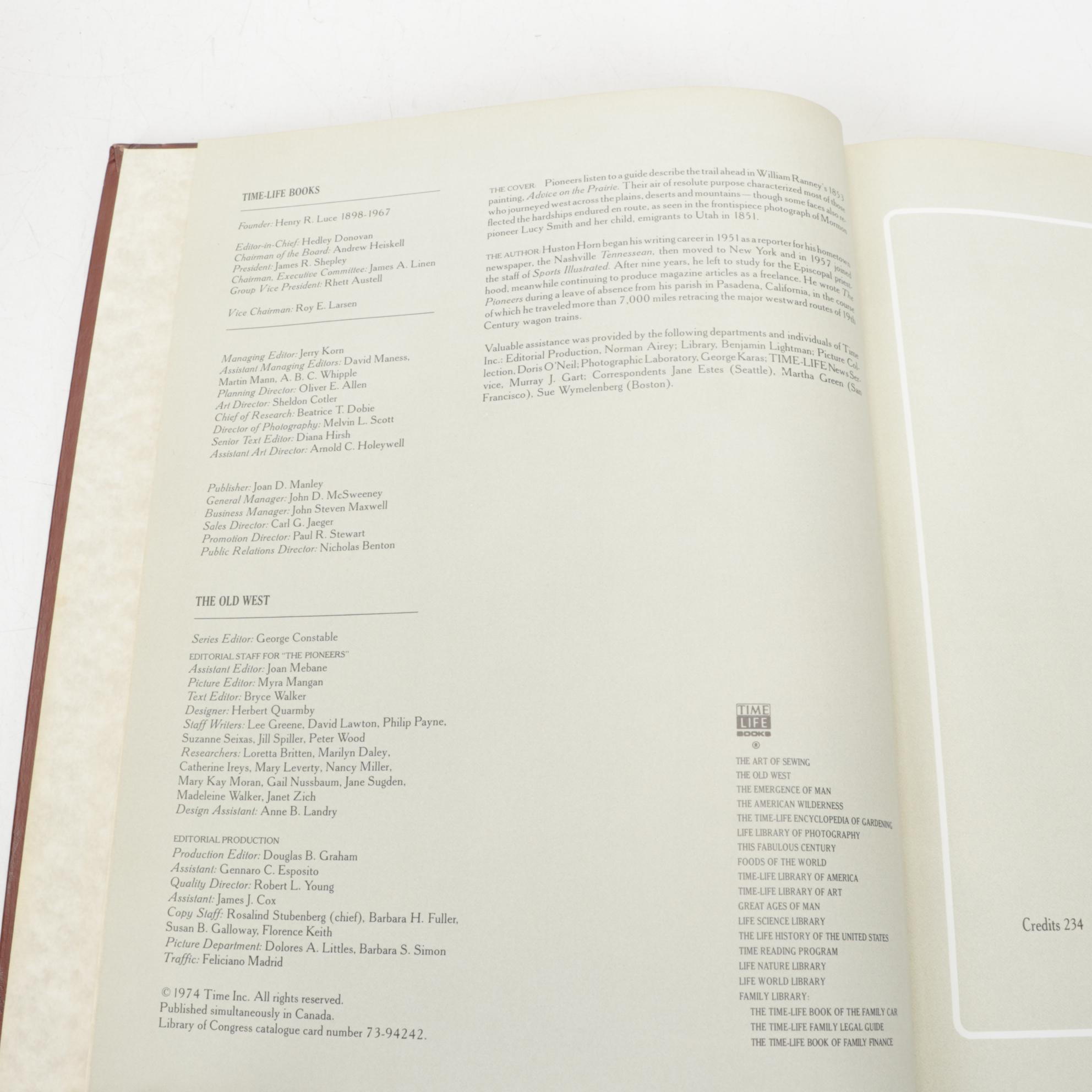 Time-Life Books "The Old West" Series, 1970s