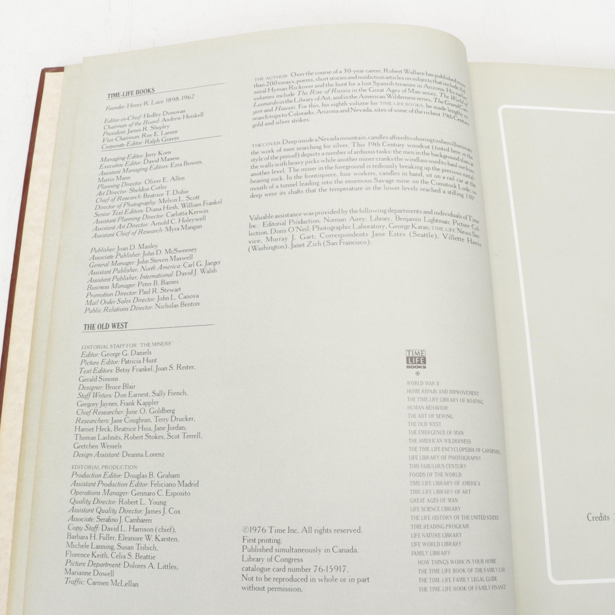 Time-Life Books "The Old West" Series, 1970s