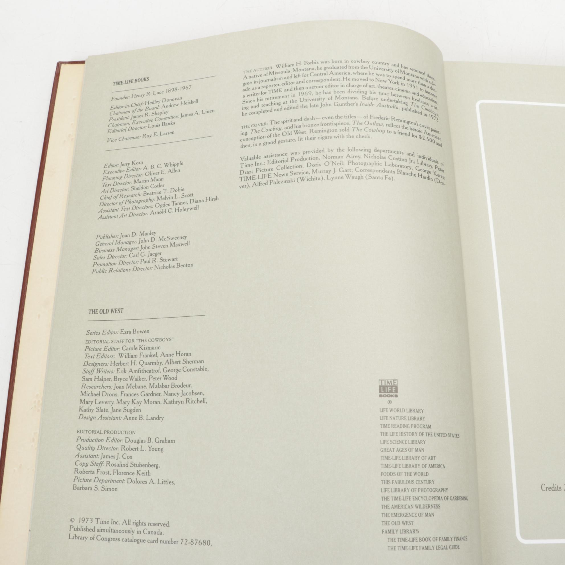 Time-Life Books "The Old West" Series, 1970s