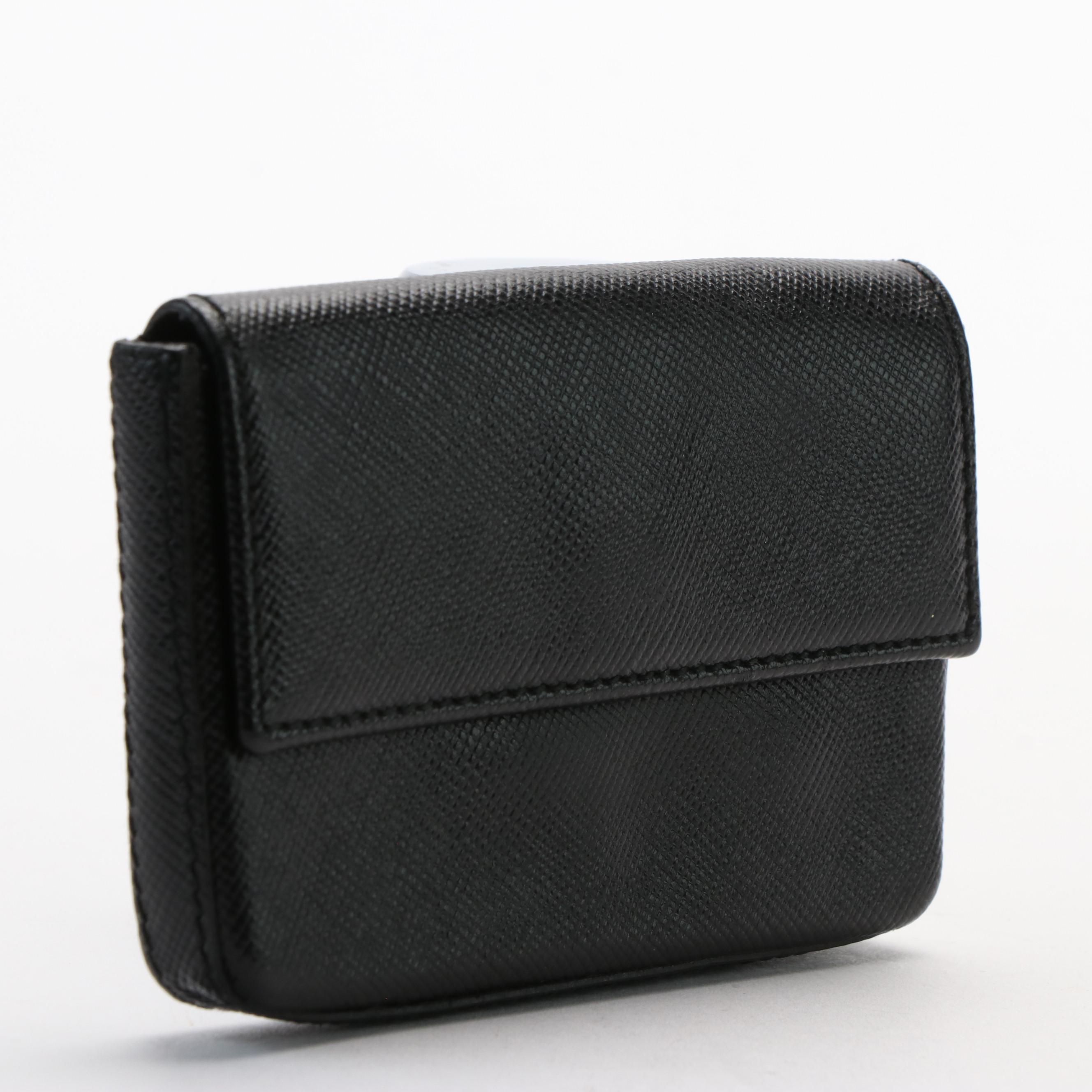 Prada Saffiano Leather Coin Purse Wallet