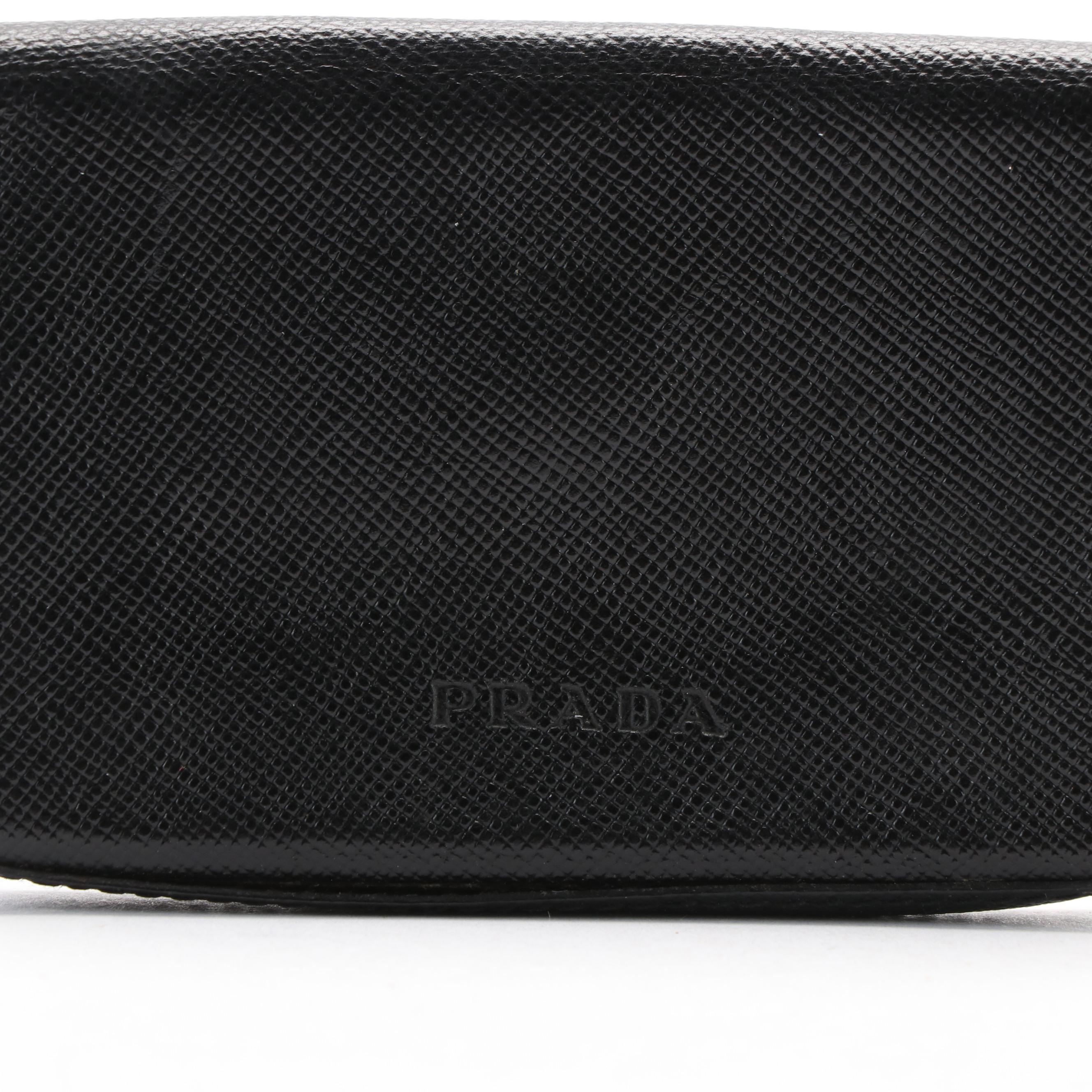 Prada Saffiano Leather Coin Purse Wallet