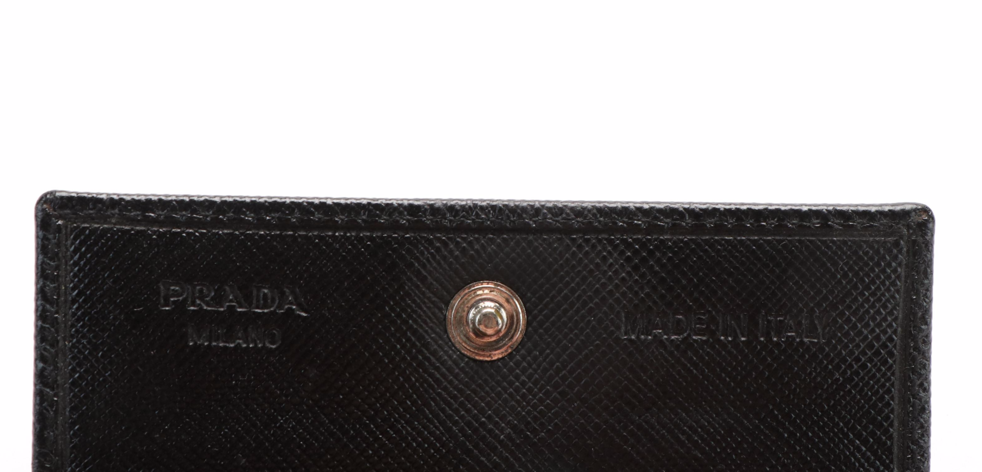 Prada Saffiano Leather Coin Purse Wallet