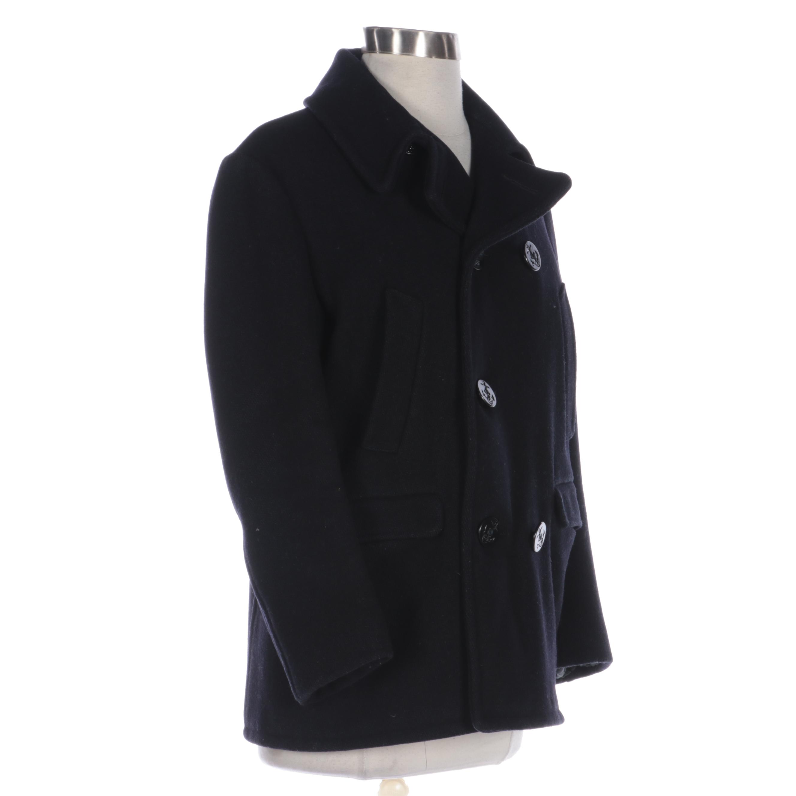 Unisex Children's Casson Schoolwear Wool Blend Insulated Pea Coat