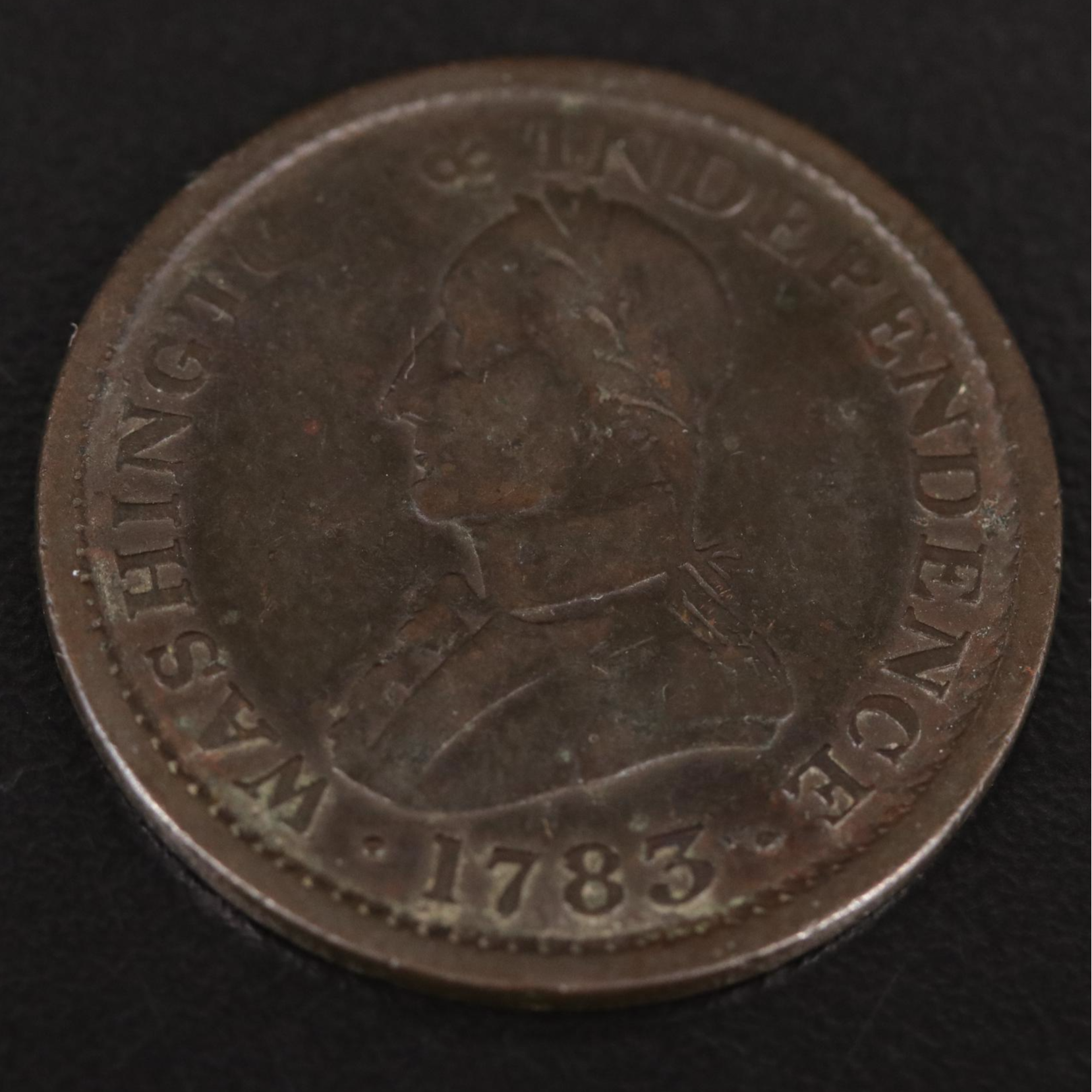 1783 Washington and Independence Colonial Copper Token