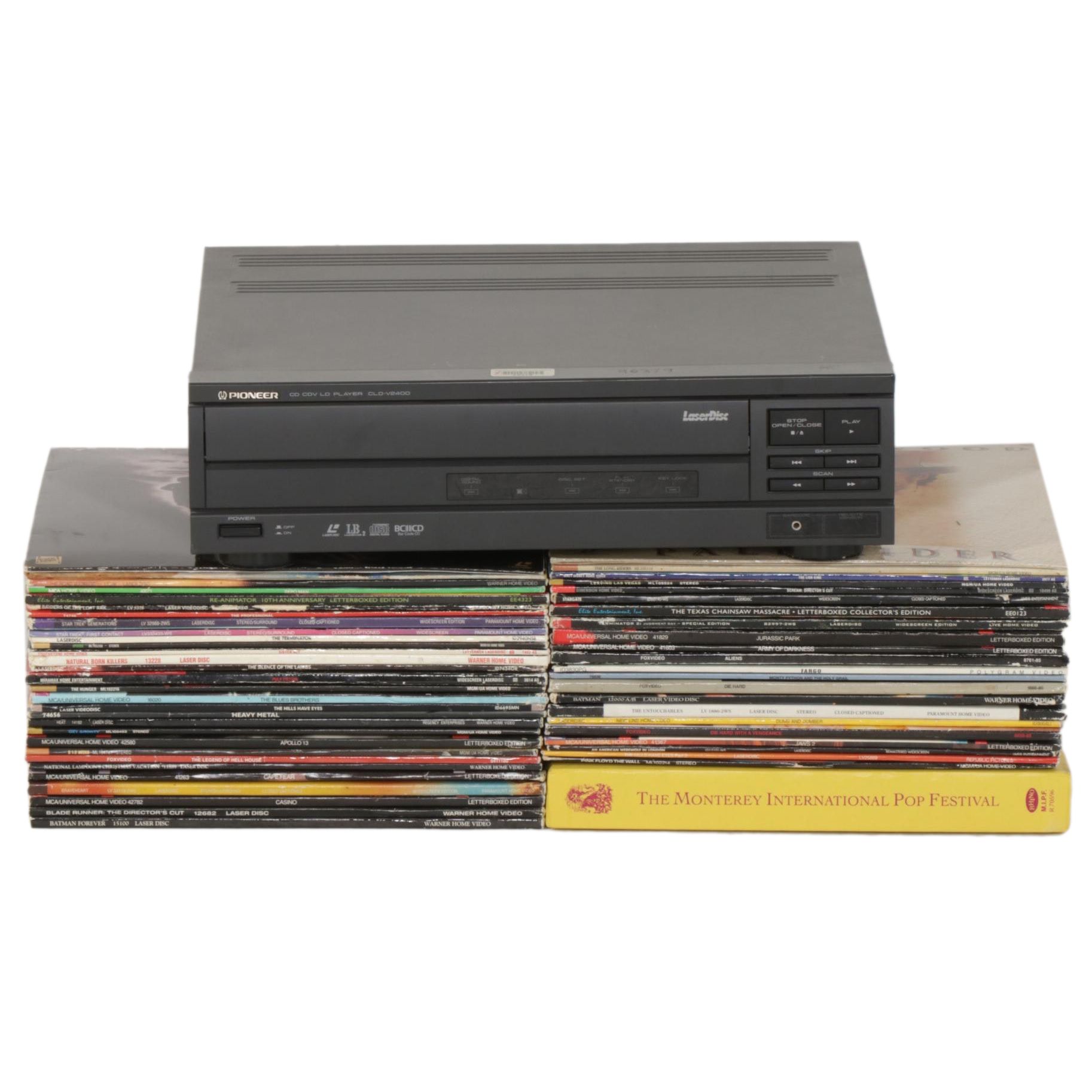Pioneer CLD-V2400 LaserDisc Player with LaserDiscs