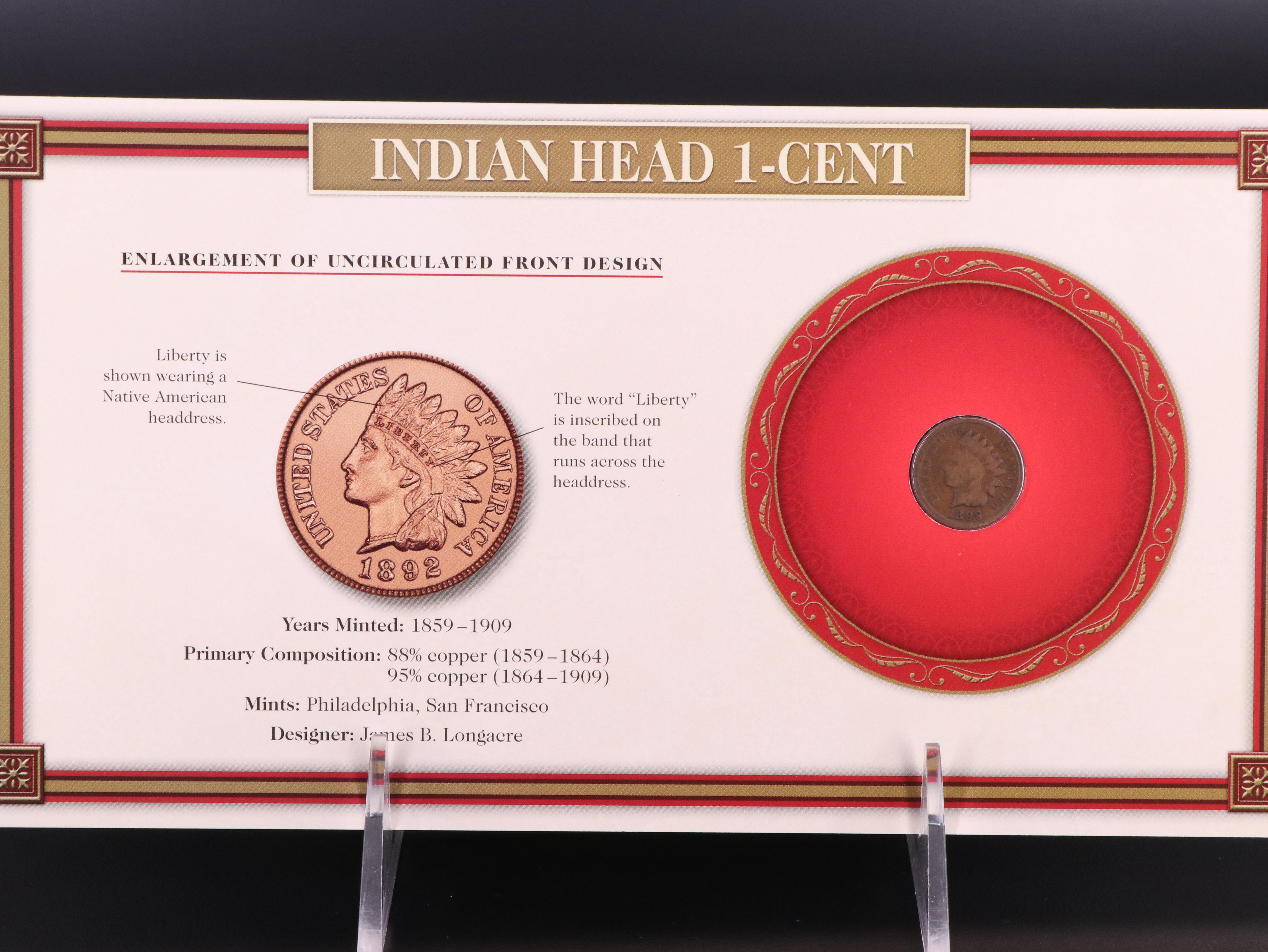 19th Century Type Set With Fifteen Different Copper and Silver Coins