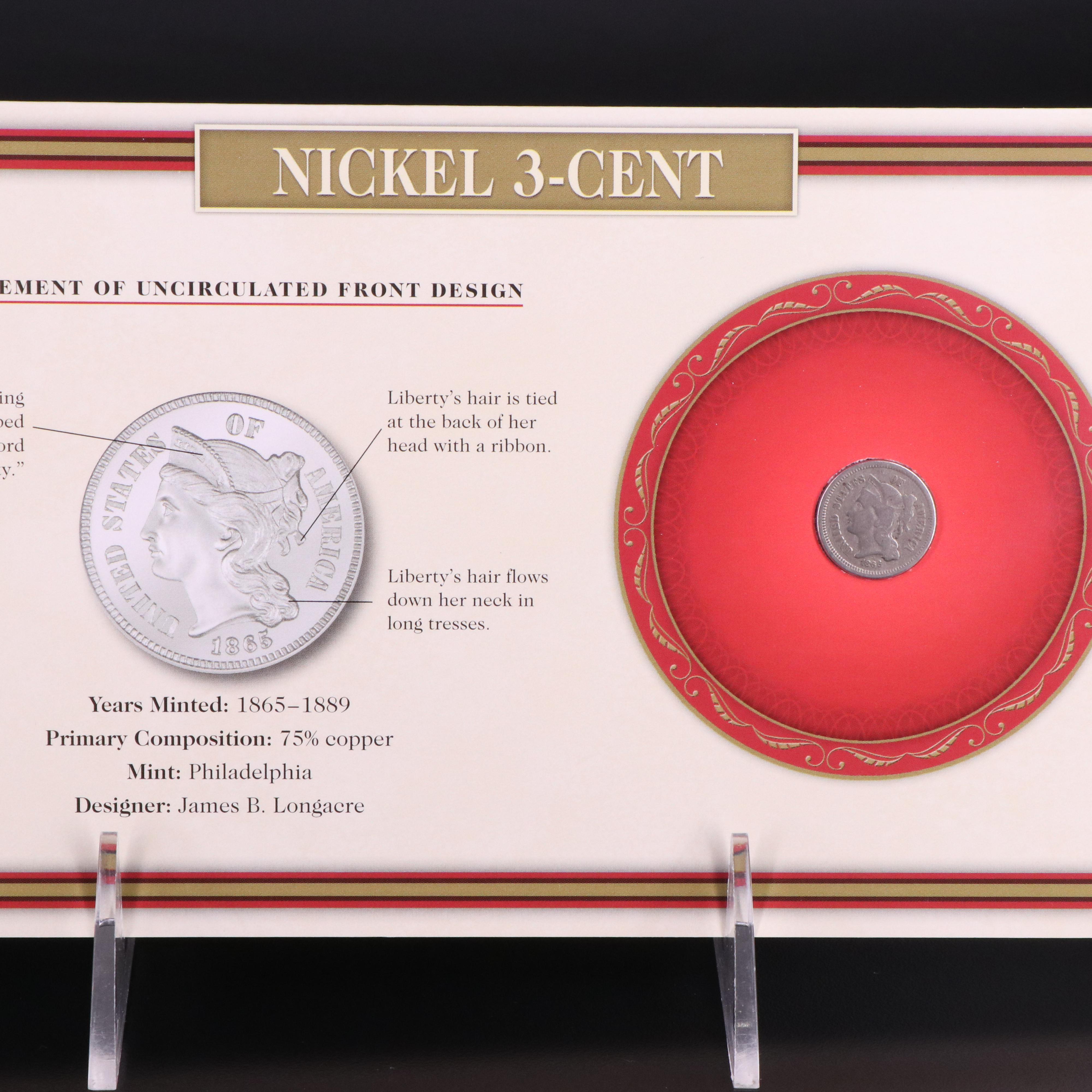 19th Century Type Set With Fifteen Different Copper and Silver Coins