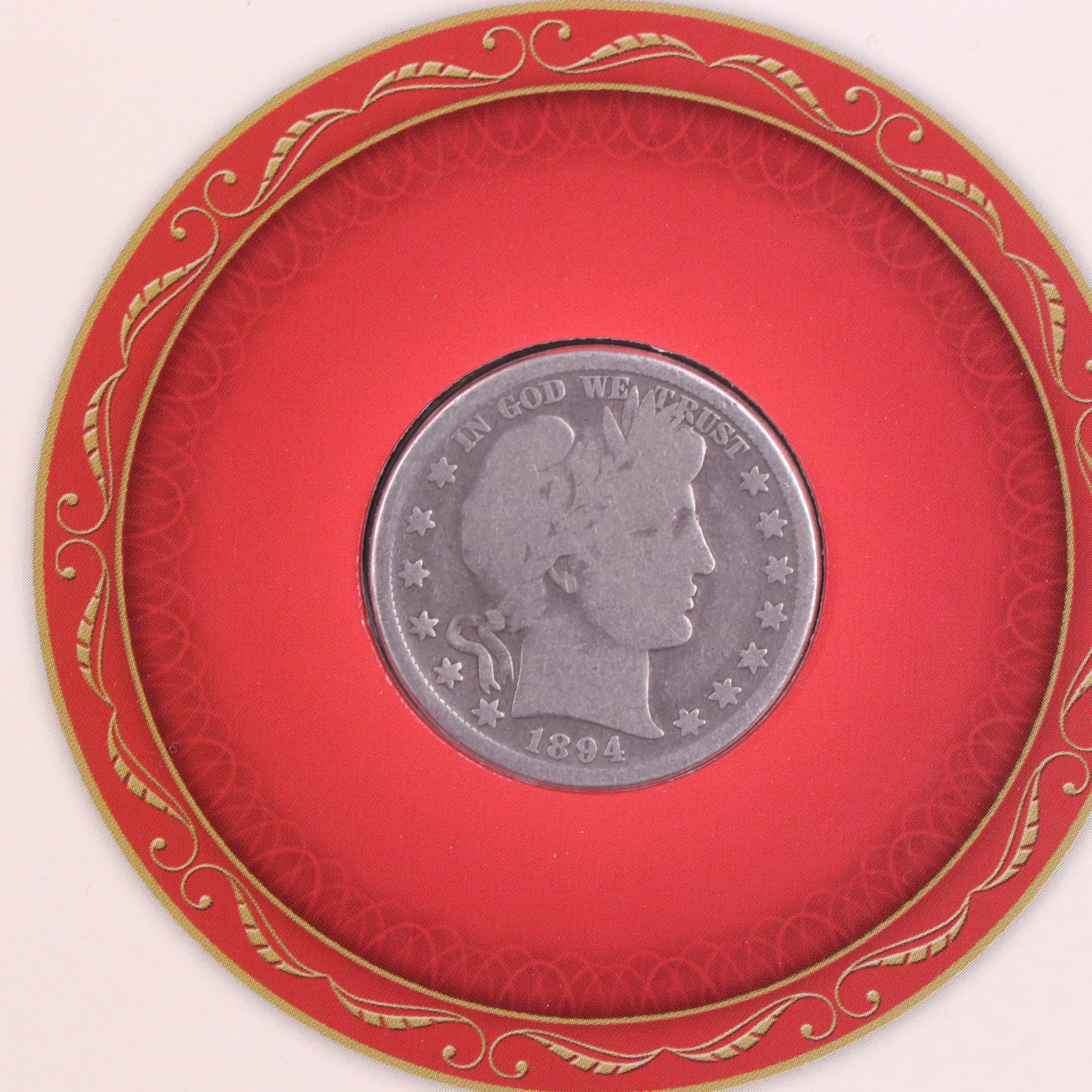 19th Century Type Set With Fifteen Different Copper and Silver Coins