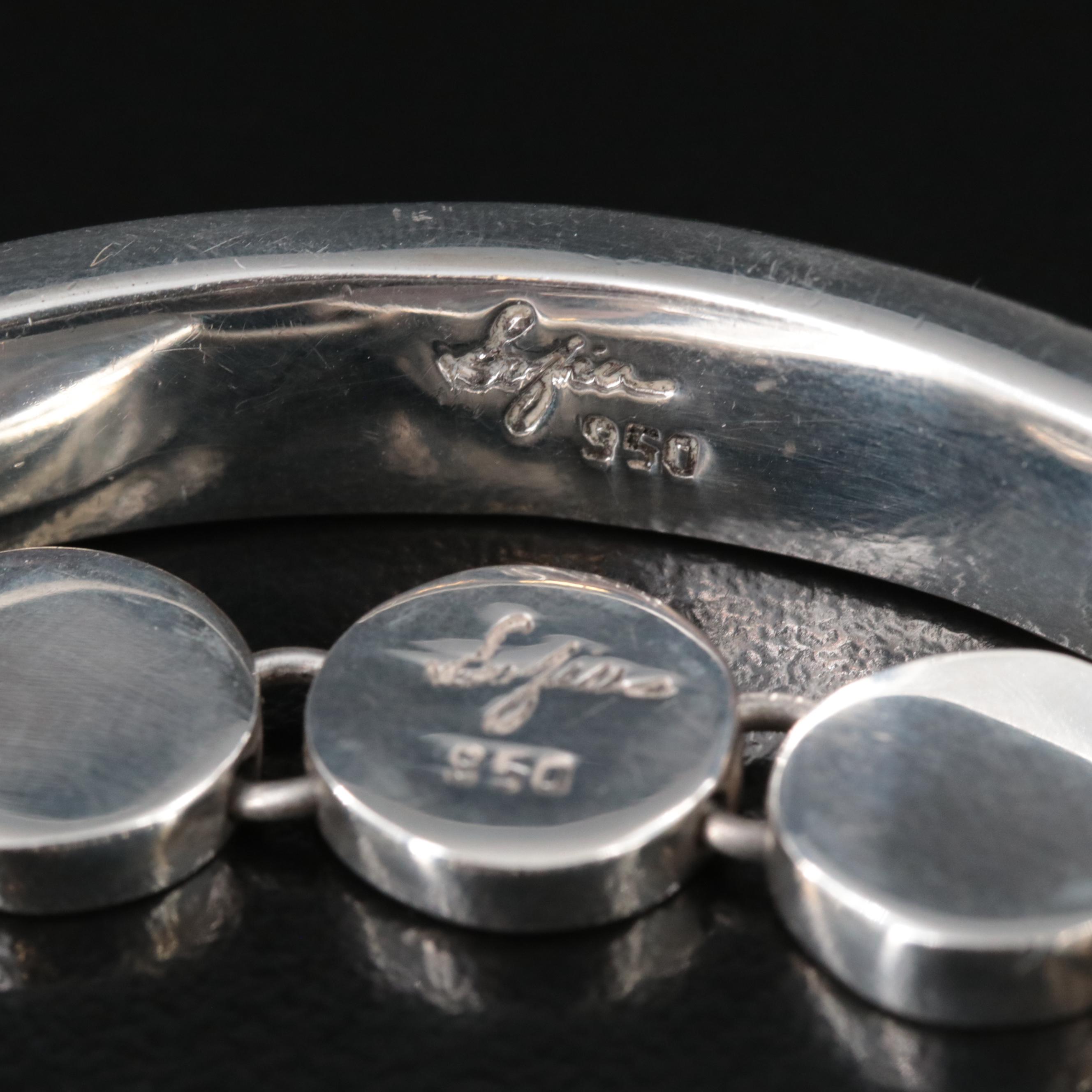 Sterling Cuffs and 950 Silver Bracelets