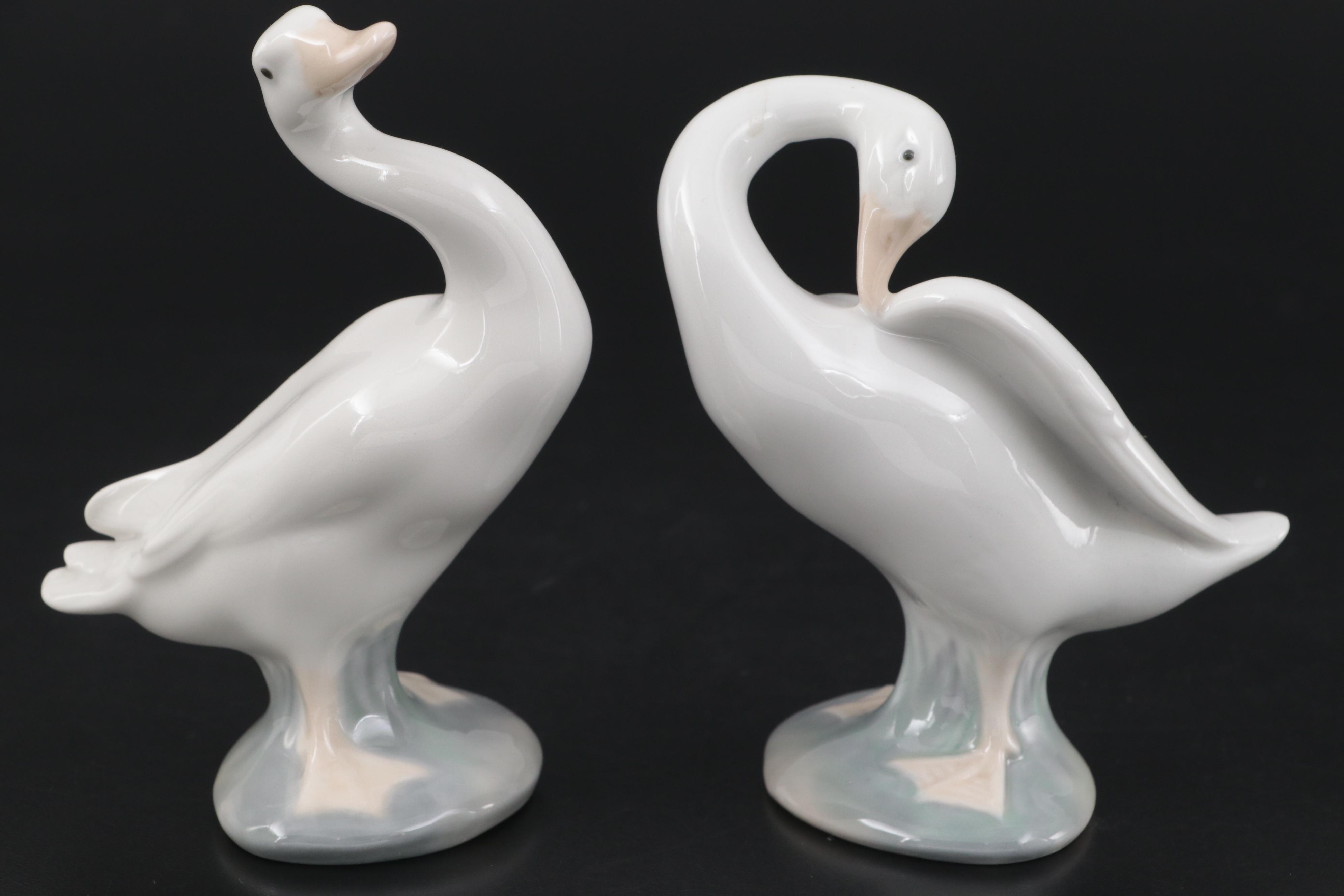 Lladro Geese Figurines