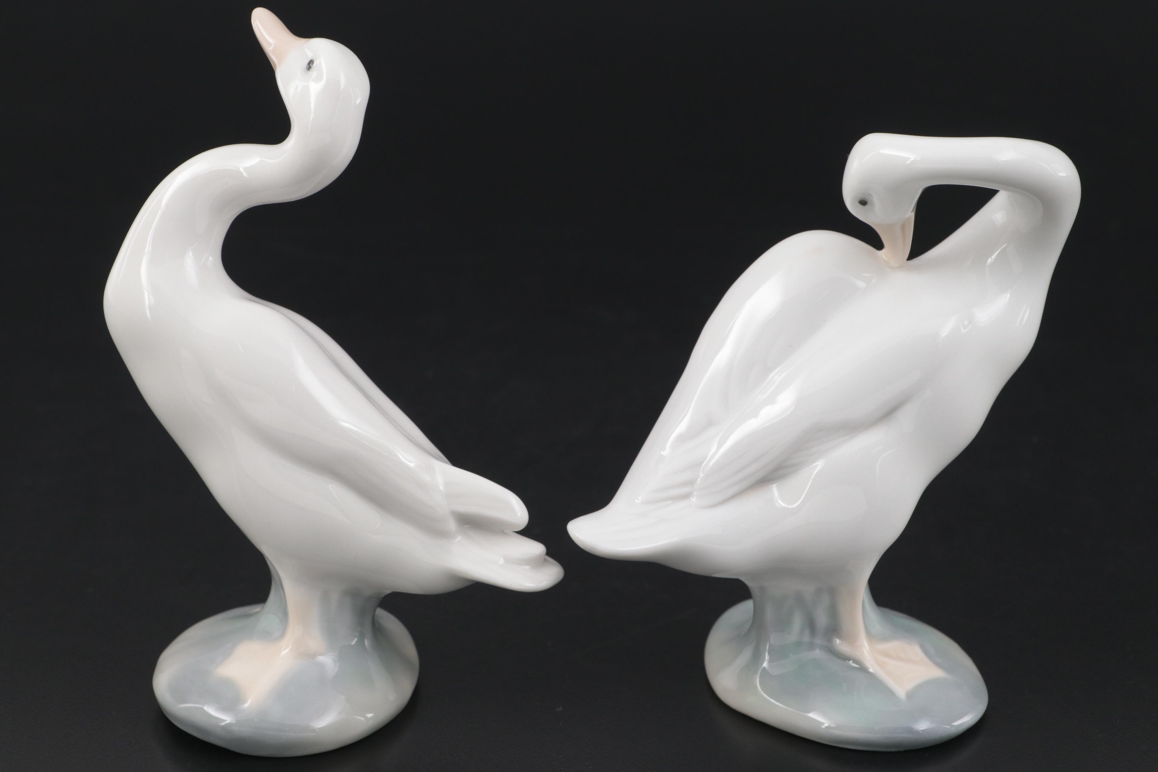 Lladro Geese Figurines
