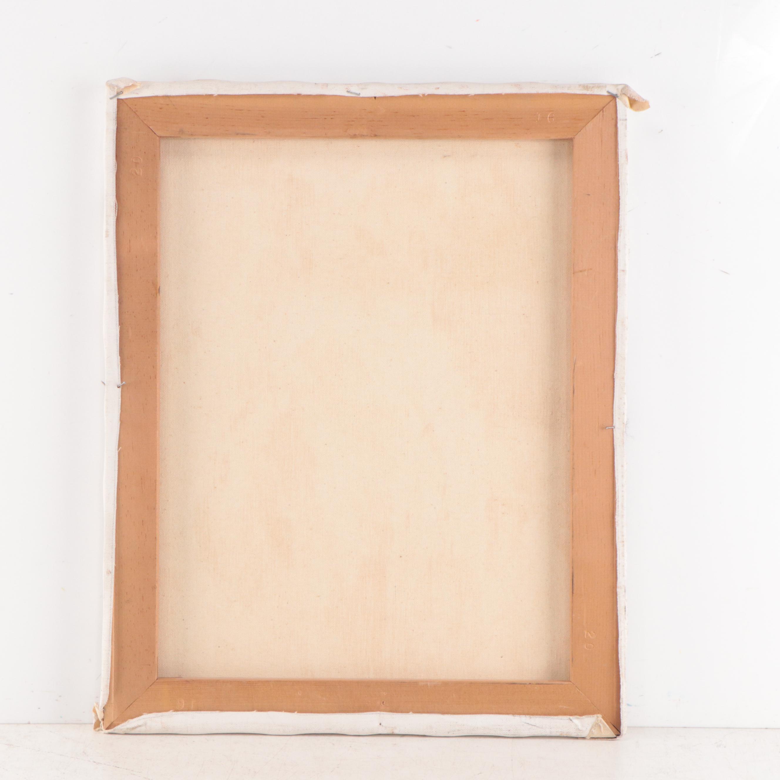 Mai Hoffer Oil Portrait of a Woman, Mid - Late 20th Century