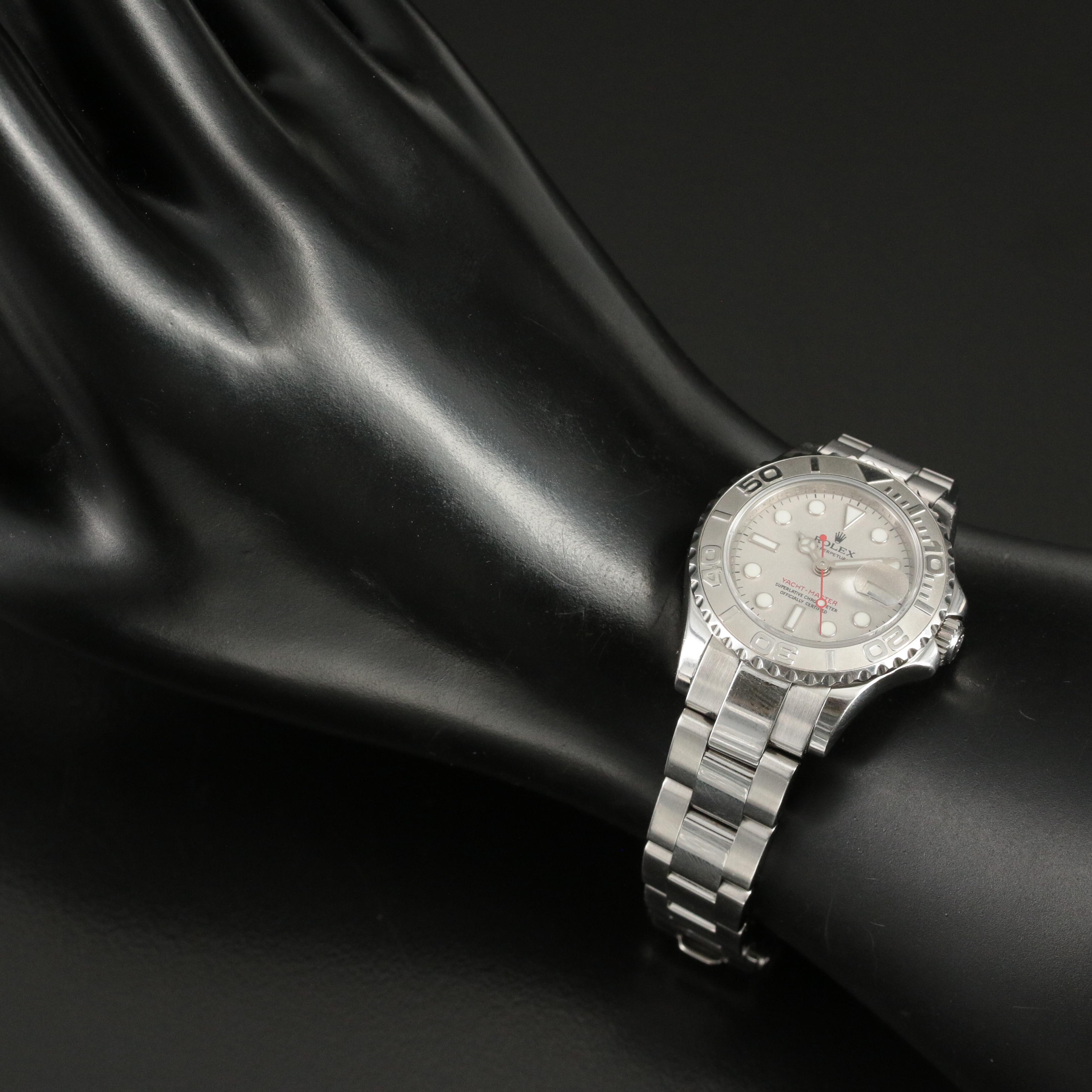 Rolex Yacht-Master Platinum and Stainless Steel Watch