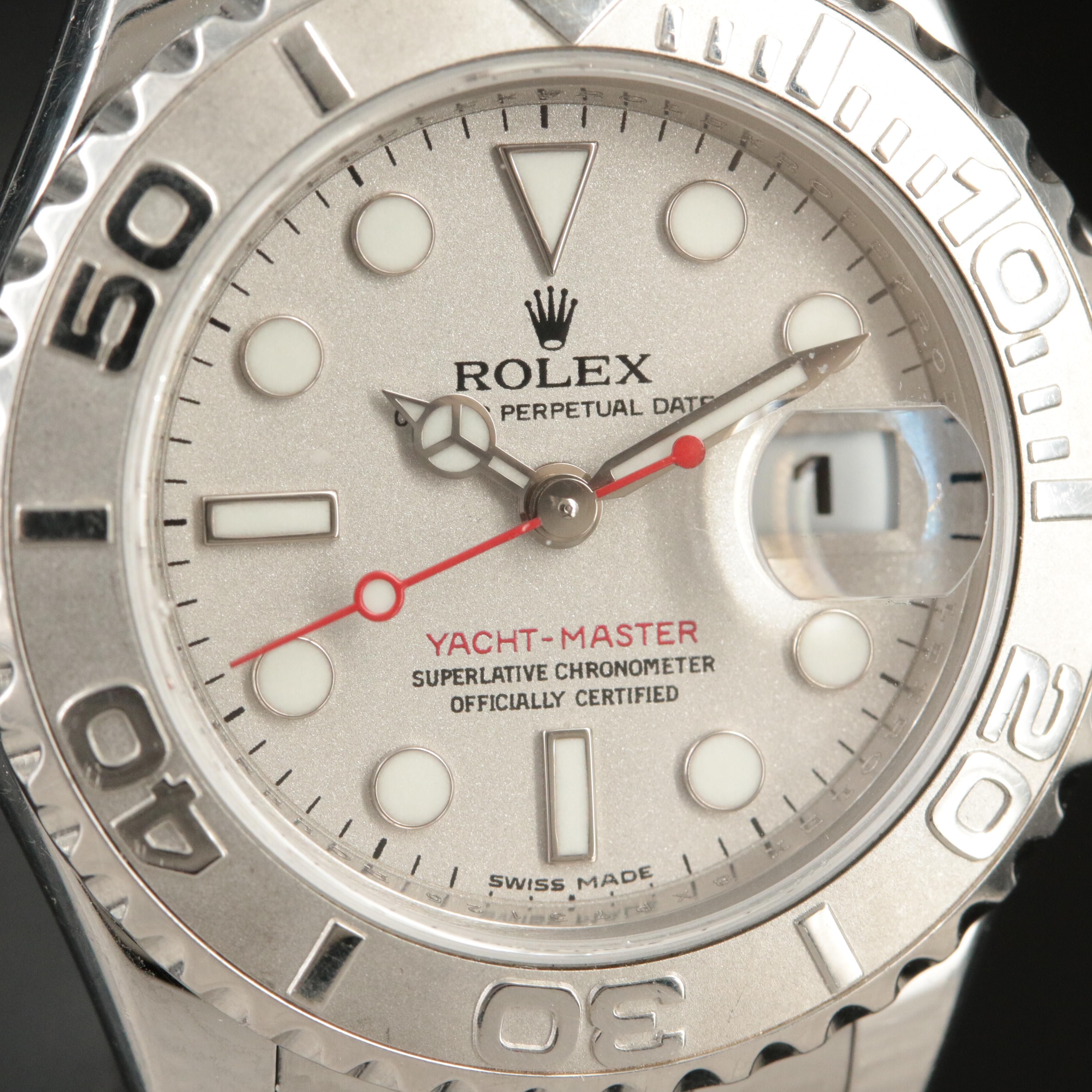 Rolex Yacht-Master Platinum and Stainless Steel Watch