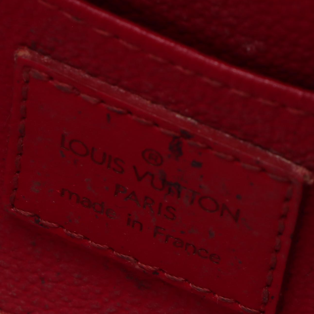 Louis Vuitton Dauphine Cosmetic Pouch in Red Epi Leather