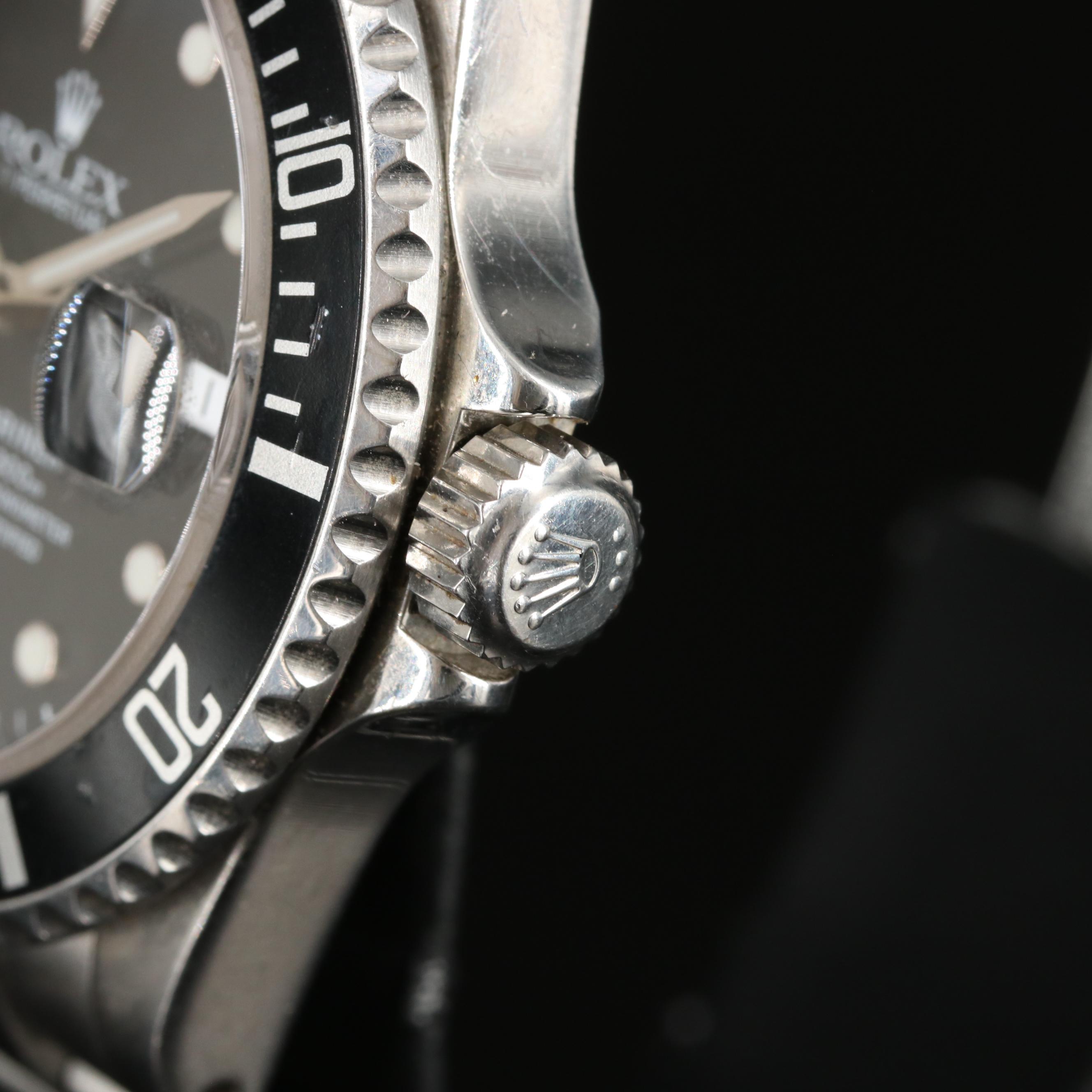2000 Rolex Submariner Date Black Dial Watch