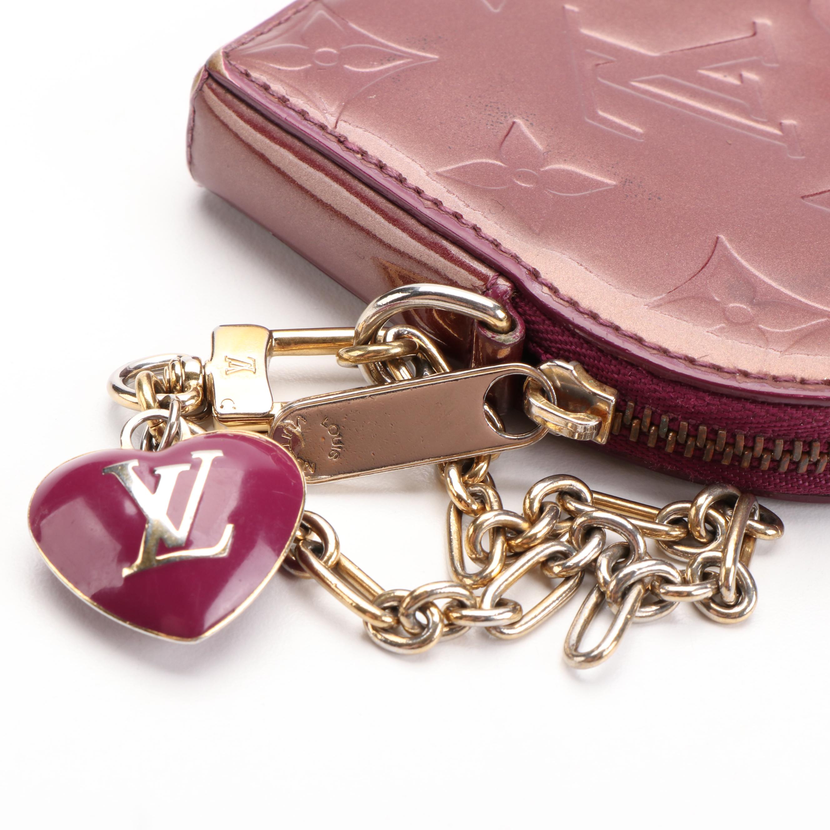 Louis Vuitton Heart Coin Purse in Monogram Vernis