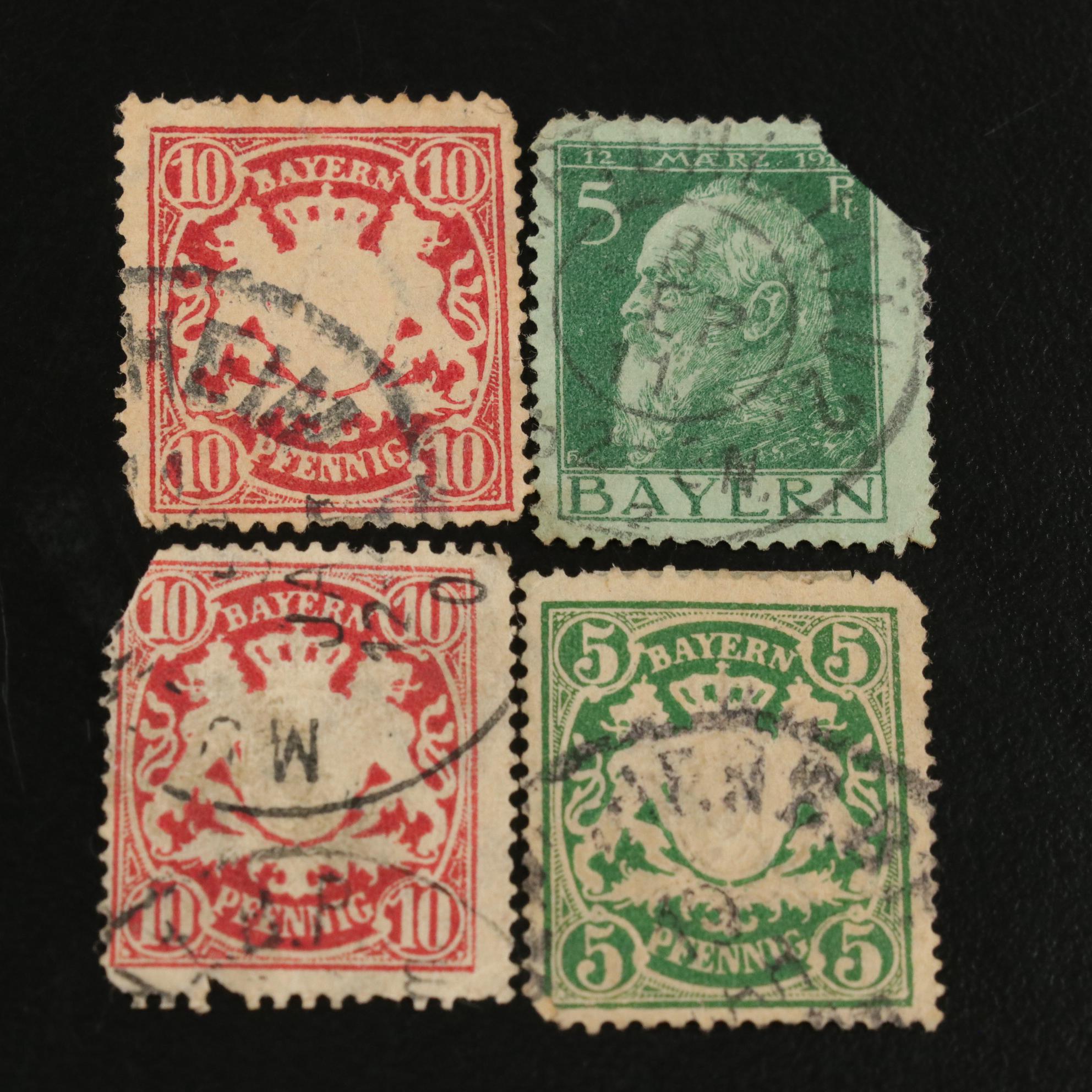 Vintage Stamp Collection with Stamps from all over the World