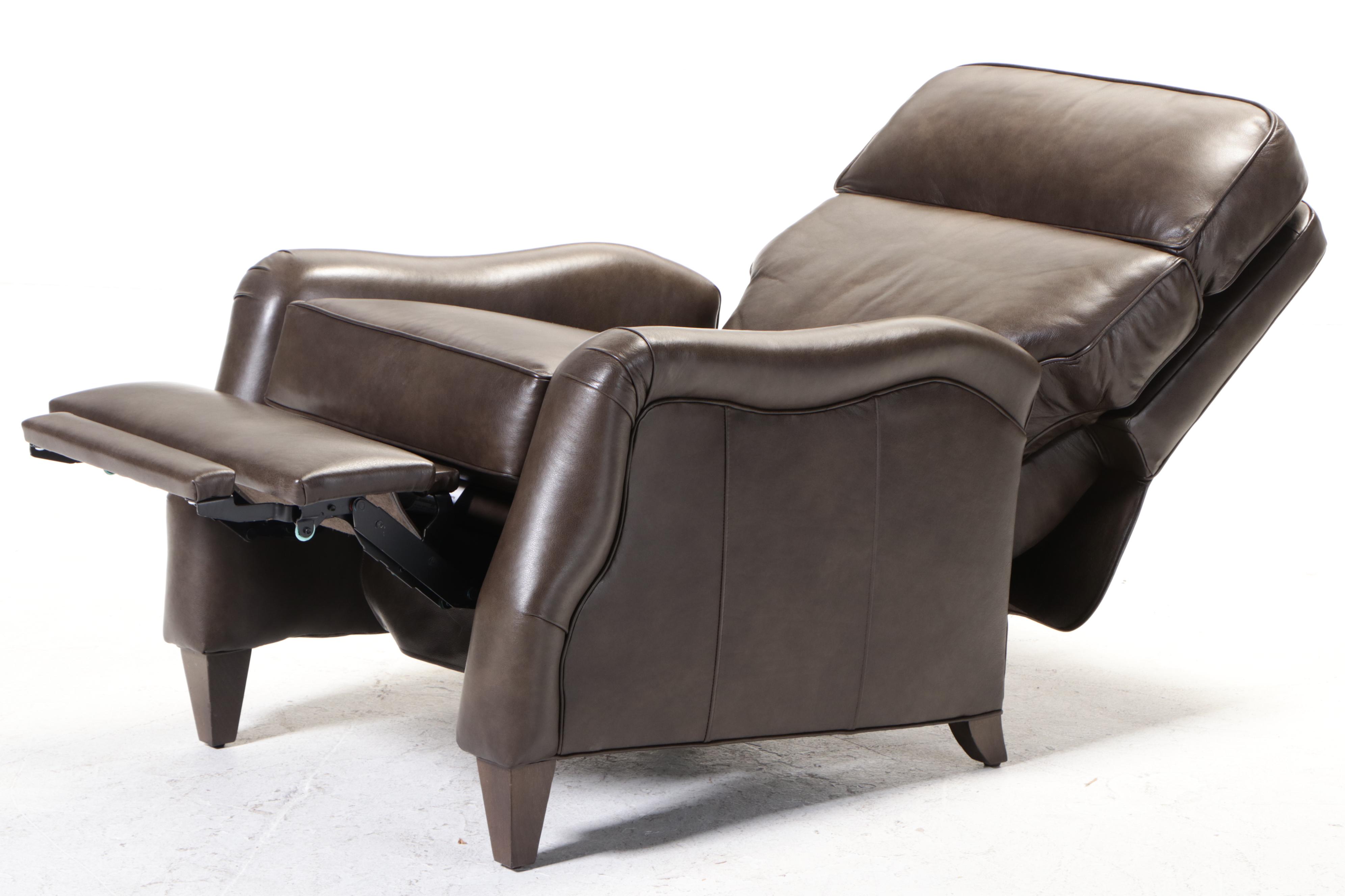 Ethan Allen "Arden" Brown Leather Recliner