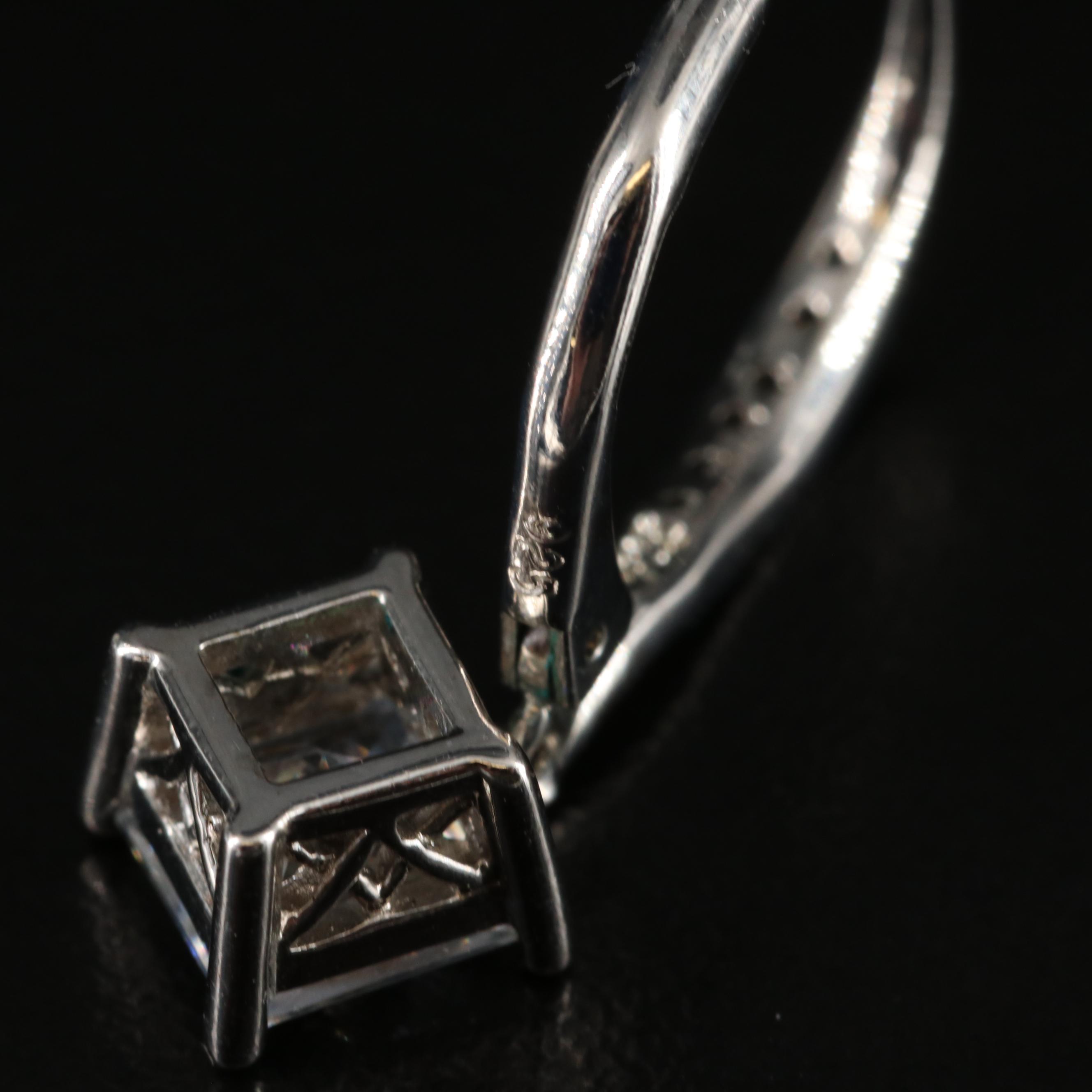 Sterling Earring Collection with Ring, Cubic Zirconia and Spinel