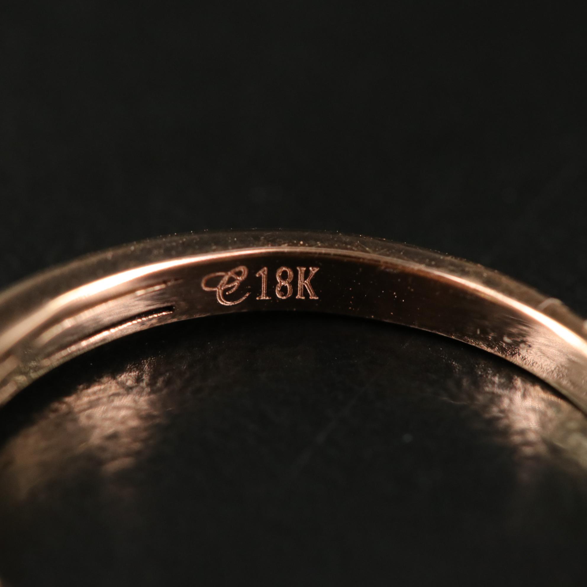 18K Rose Gold 1.00 CTW Swiss Blue Topaz Ring