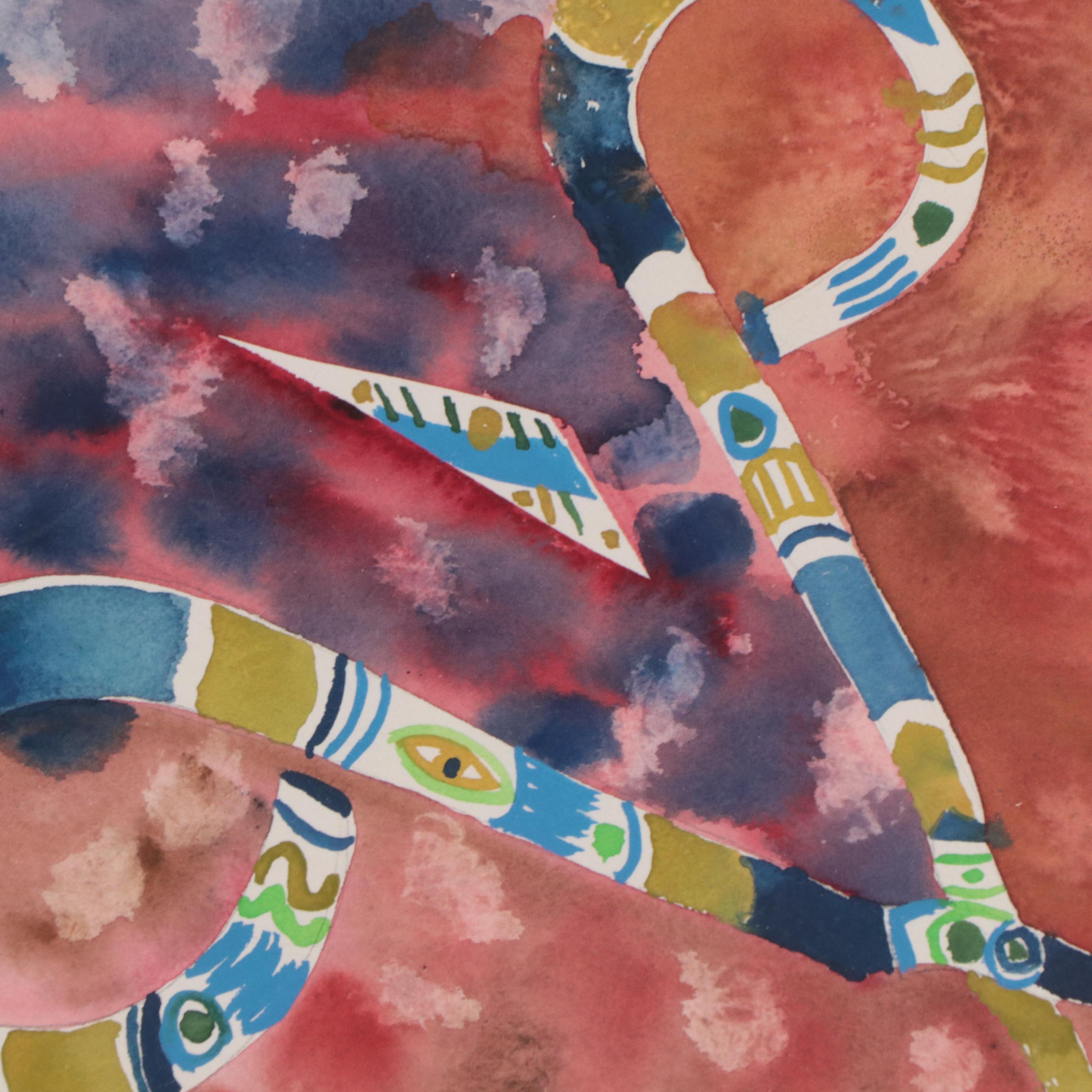 Kathleen Zimbicki Abstract Watercolor Painting