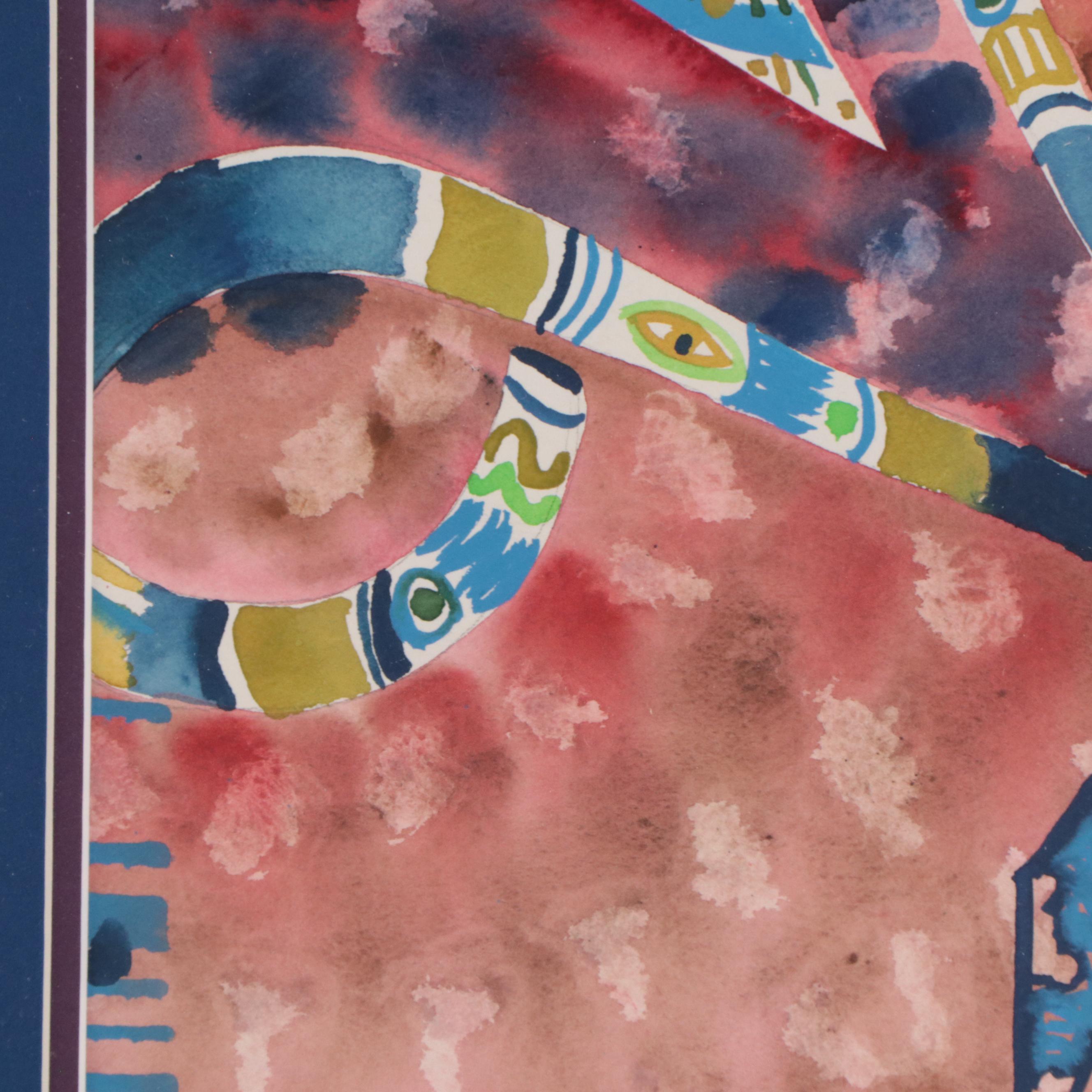 Kathleen Zimbicki Abstract Watercolor Painting