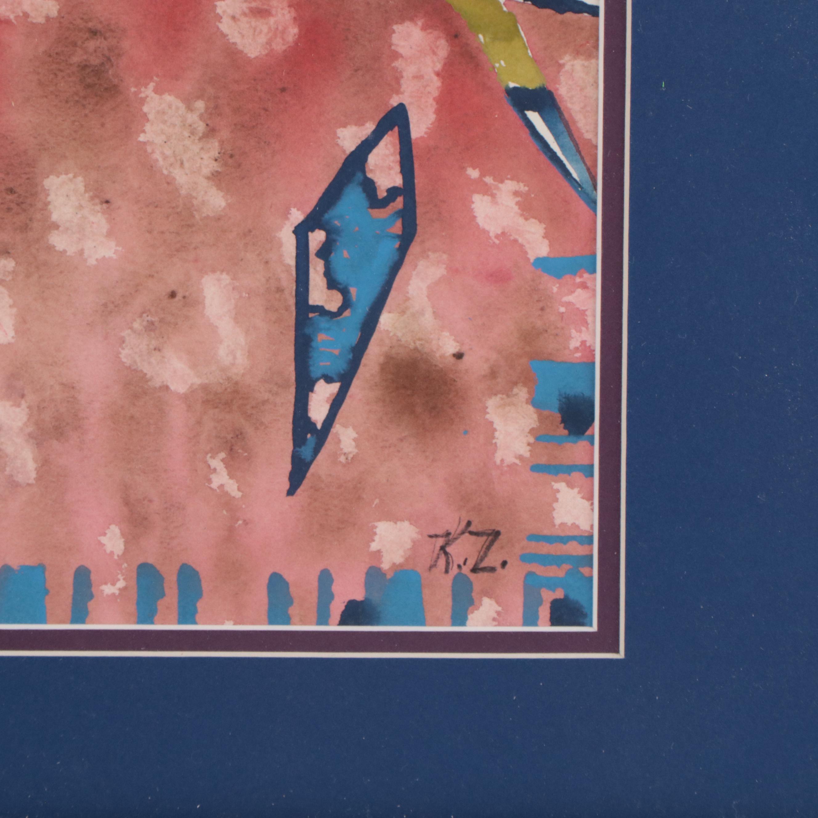 Kathleen Zimbicki Abstract Watercolor Painting