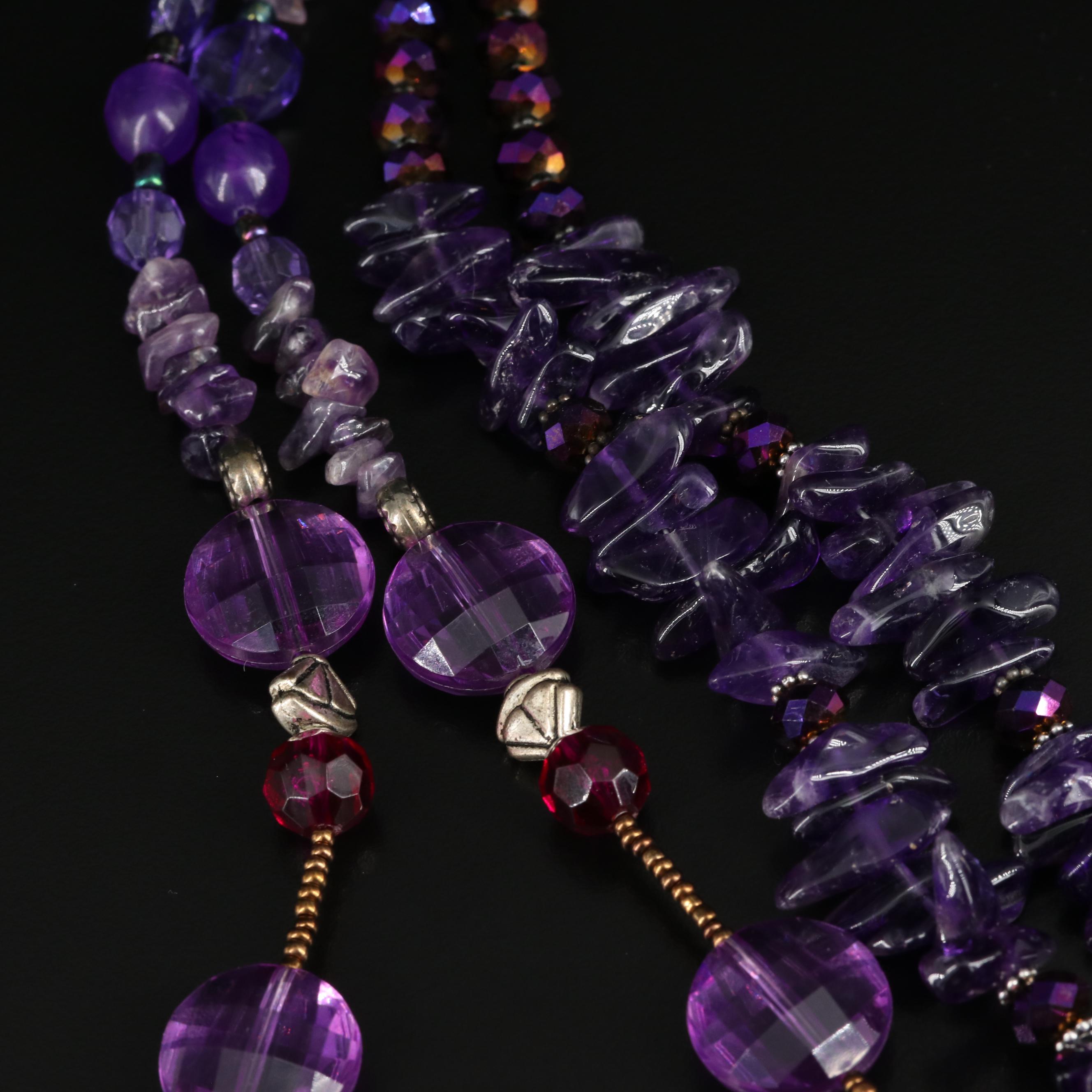 Desert Rose Trading, Sterling and Amethyst Featured in Bracelets and Necklaces